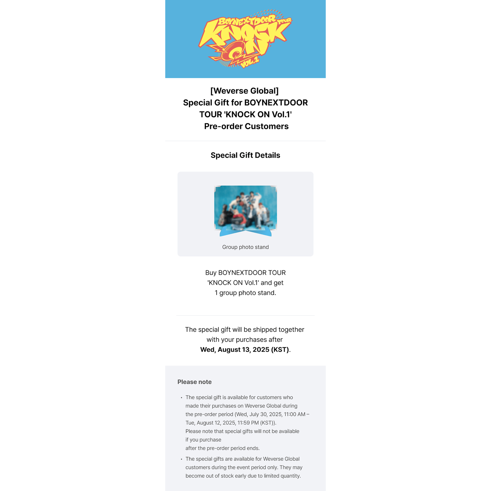 BoyNextDoor BOYNEXTDOOR - BOYNEXTDOOR TOUR 'KNOCK ON Vol.1' + Weverse Gift (WS)