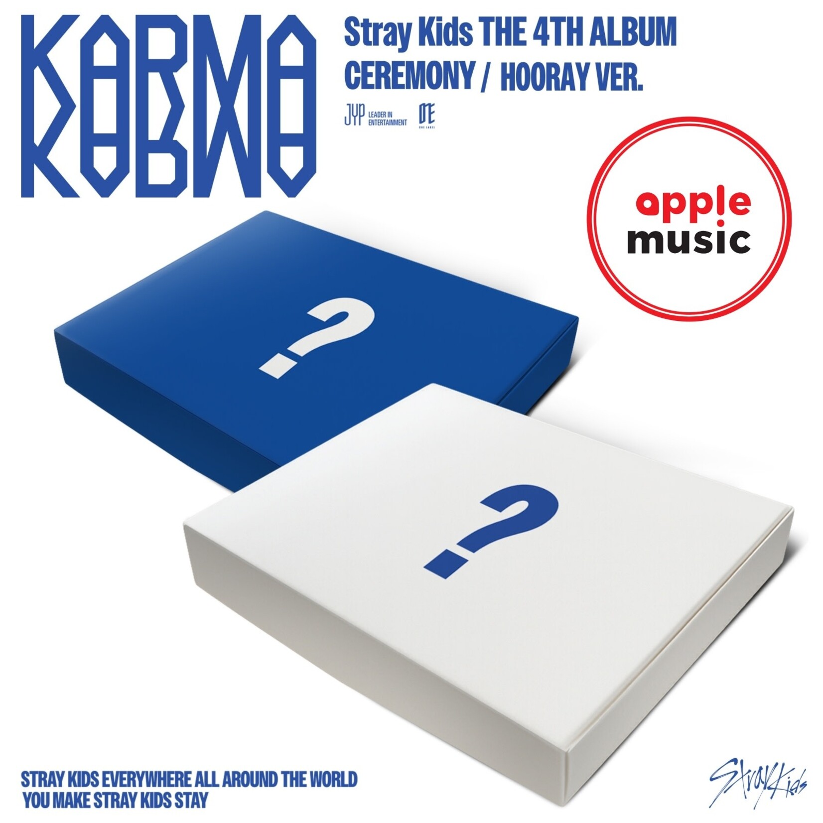 Stray Kids Stray Kids - 4TH ALBUM [KARMA] (Photobook Ver.) + Random Photocard (APPLE MUSIC)