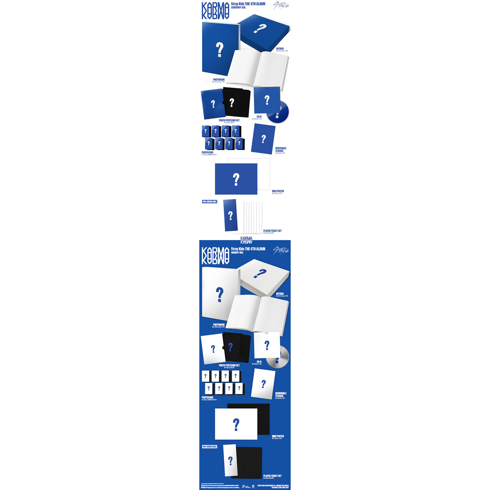 Stray Kids Stray Kids - 4TH ALBUM [KARMA] (Photobook Ver.) + Random Photocard (EVERLINE)