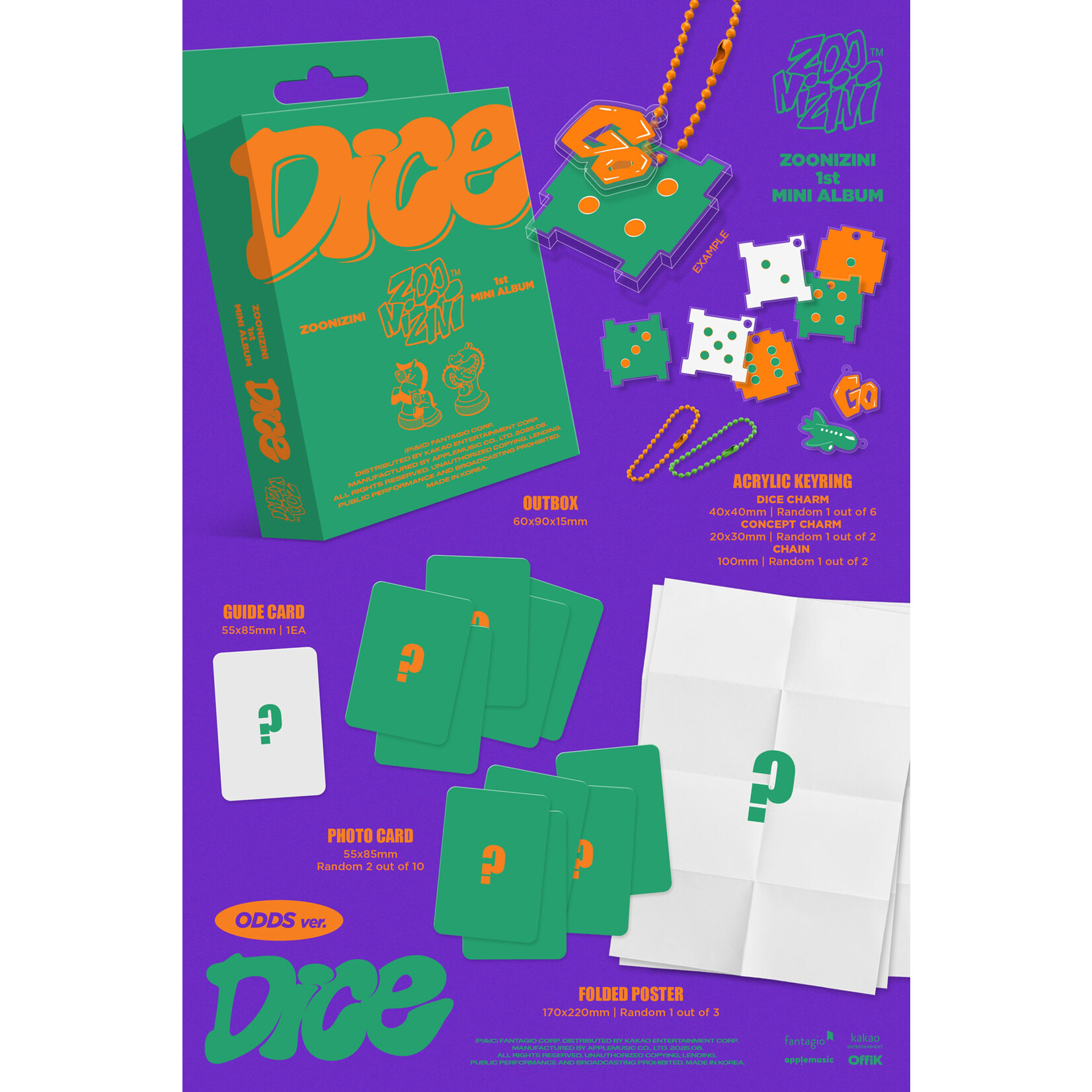 Astro ZOONIZINI (ASTRO) - 1ST MINI ALBUM [DICE] (ODDS ver.) (META)