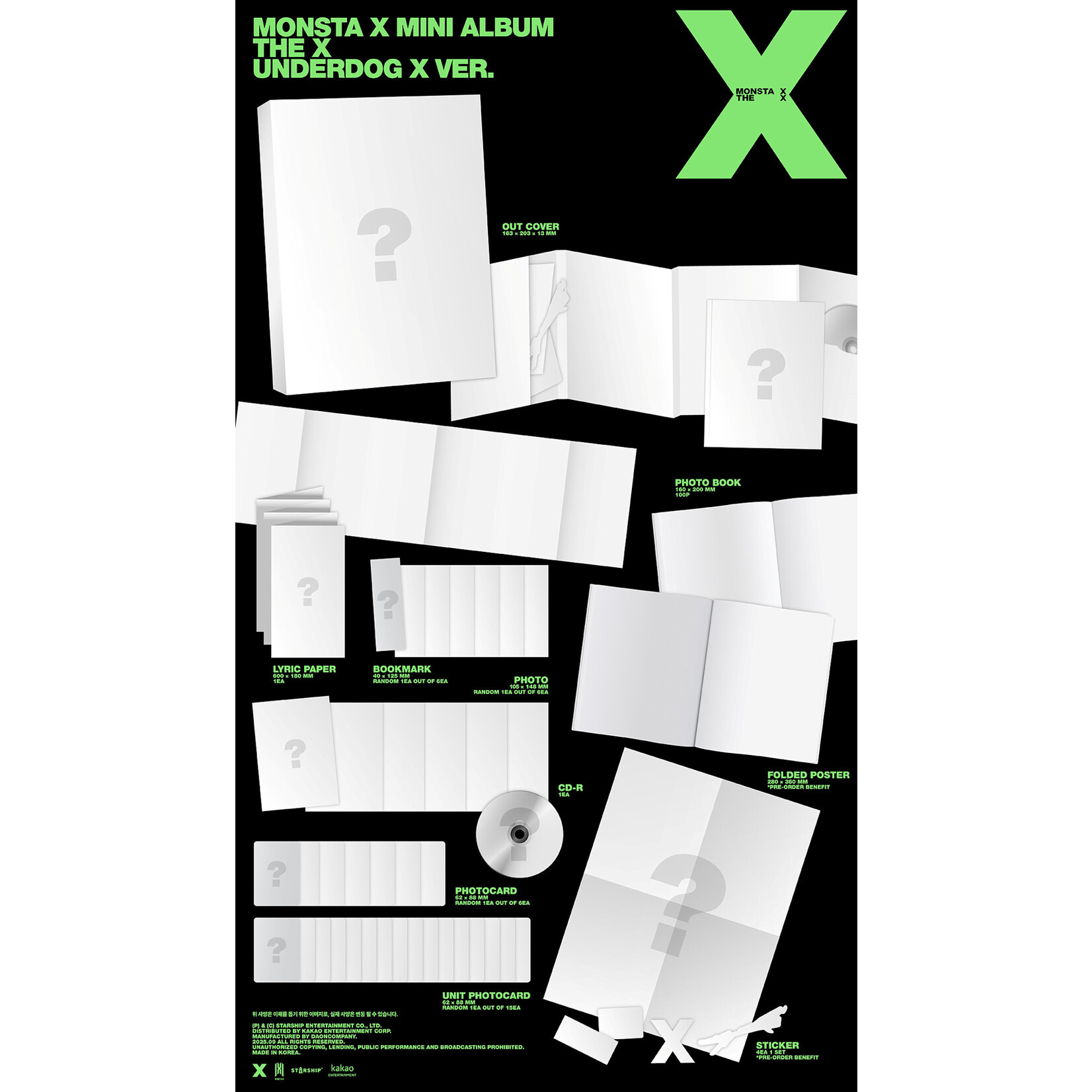 Monsta X MONSTA X - 13th Mini Album [THE X] (Photobook ver.)