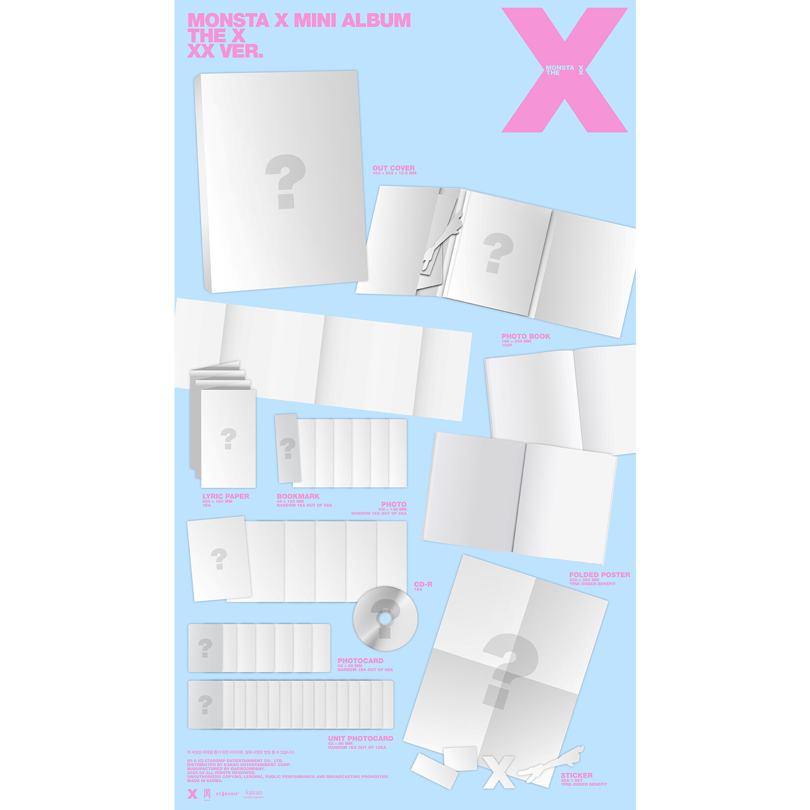 Monsta X MONSTA X - 13th Mini Album [THE X] (Photobook ver.)