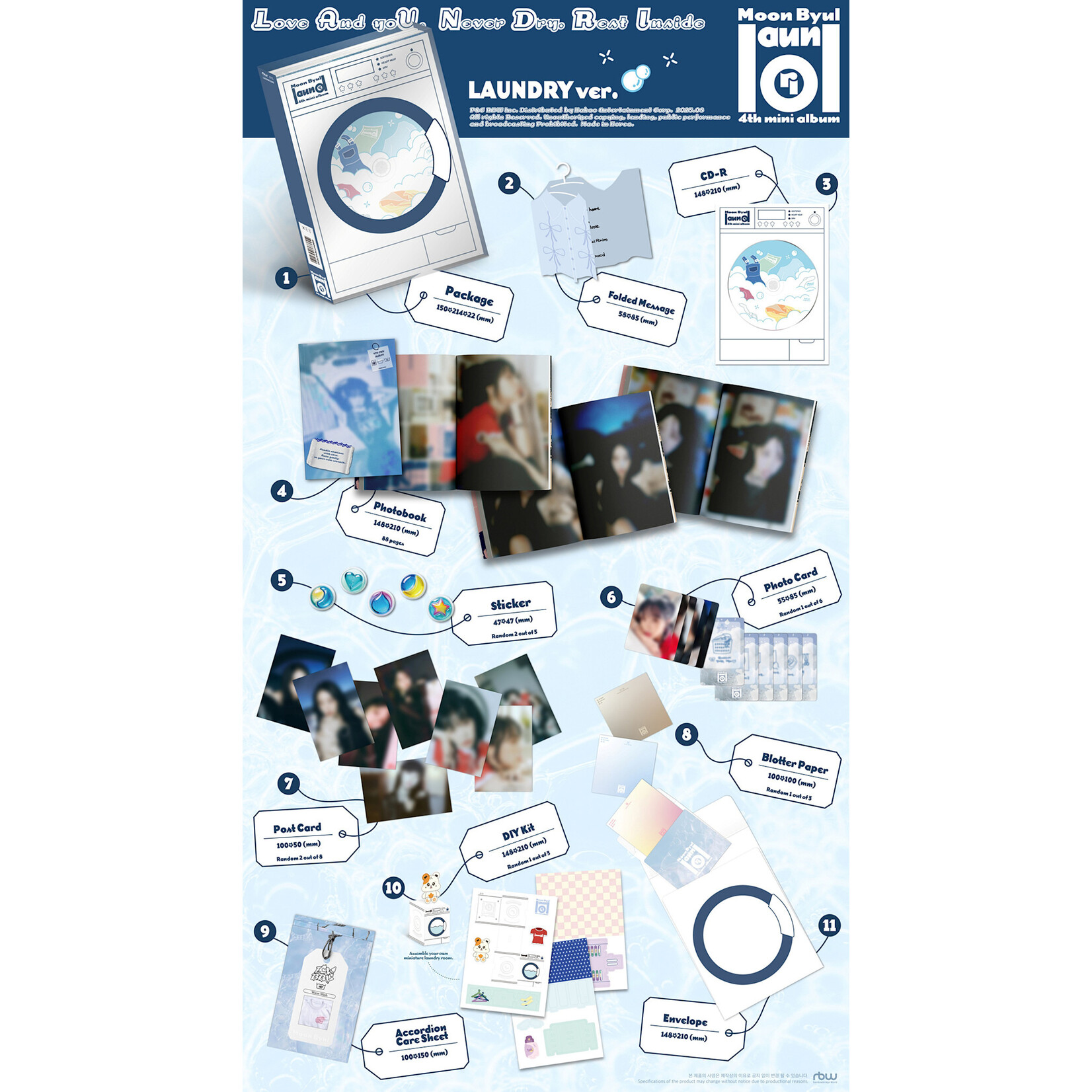 Mamamoo Moon Byul - 4TH MINI ALBUM [laundri] (LAUNDRY ver.)