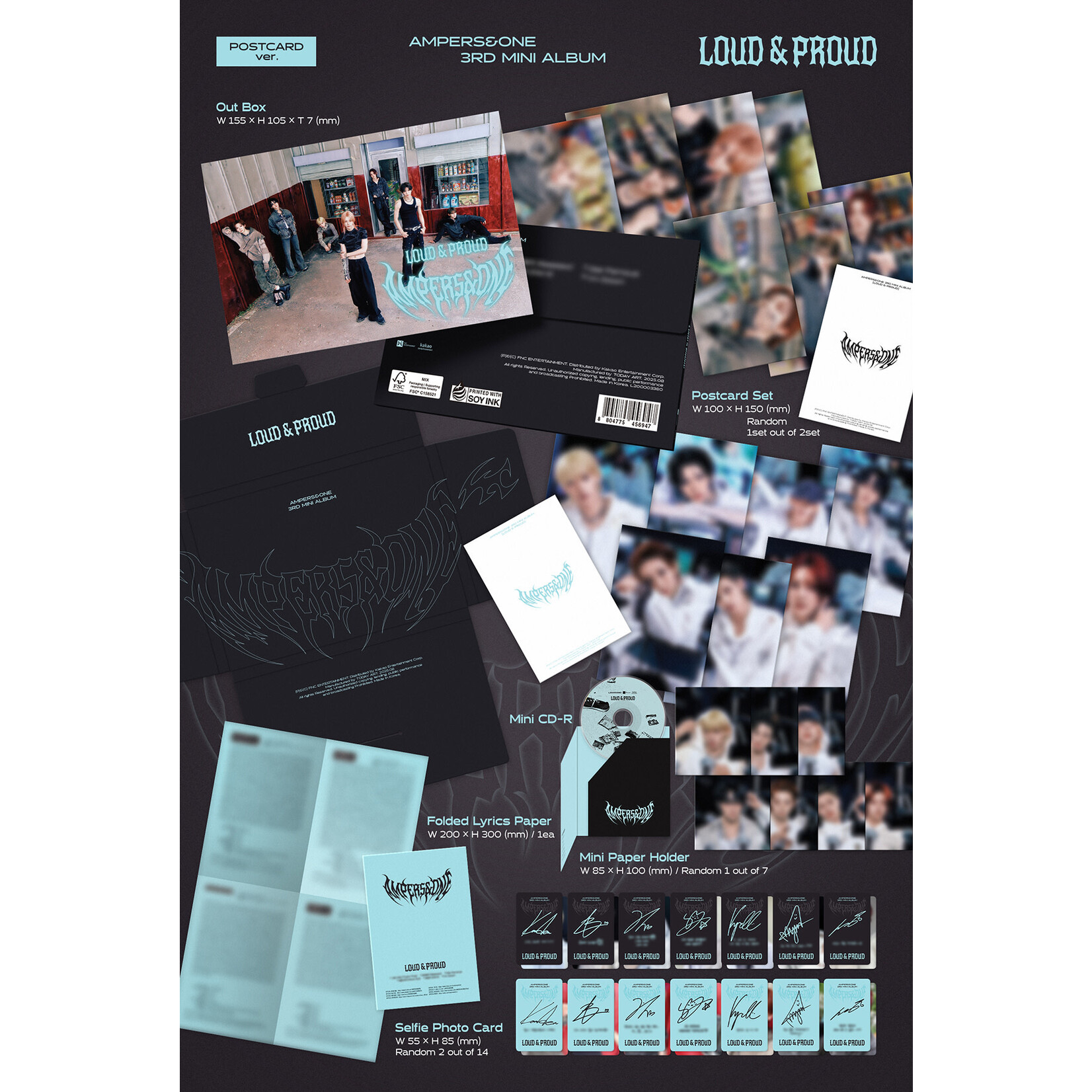 AMPERS&ONE AMPERS&ONE - 3rd Mini Album [LOUD & PROUD] (POSTCARD ver.)