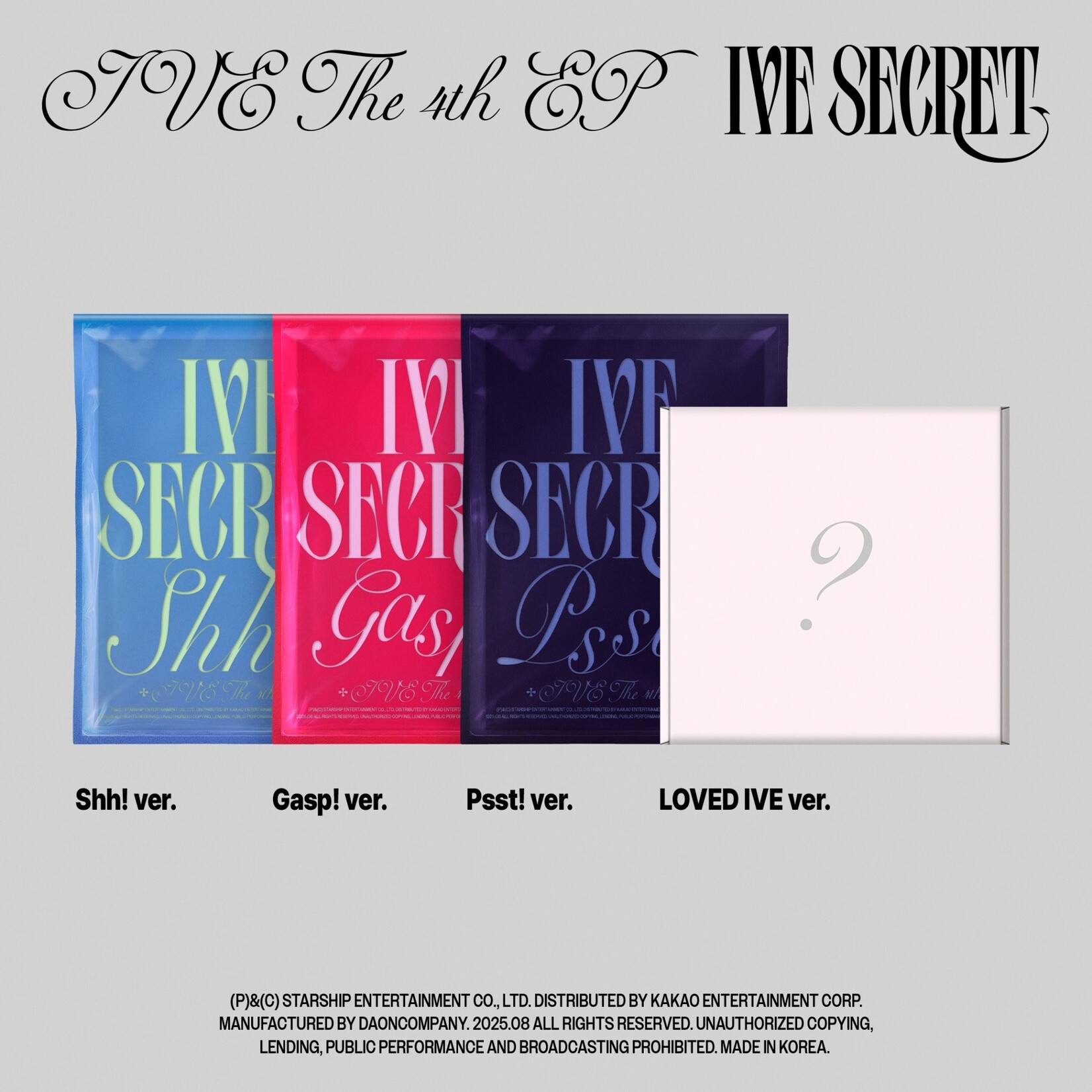 Ive IVE - THE 4TH EP [IVE SECRET] (Photobook Ver.)