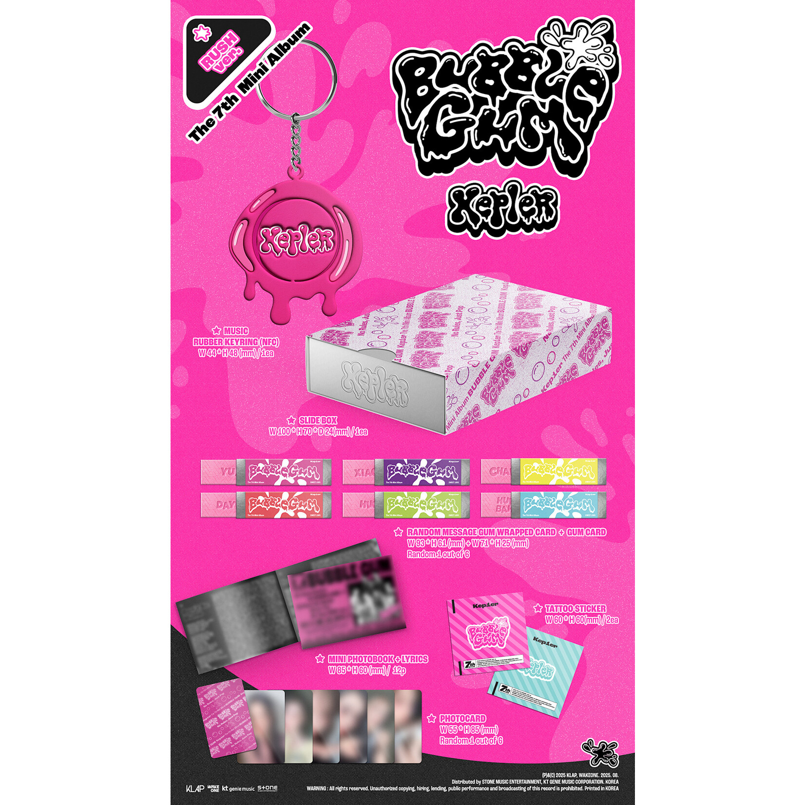 Kep1er Kep1er - The 7th Mini Album [BUBBLE GUM] (RUSH ver.)