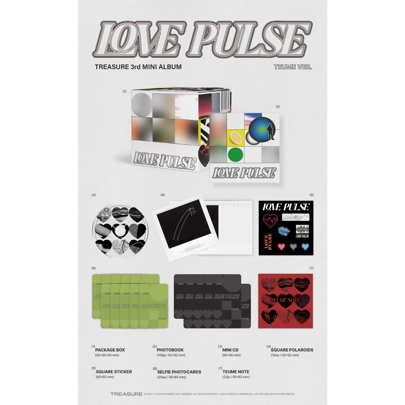 Treasure TREASURE - 3rd MINI ALBUM [LOVE PULSE] (TEUME VER.)