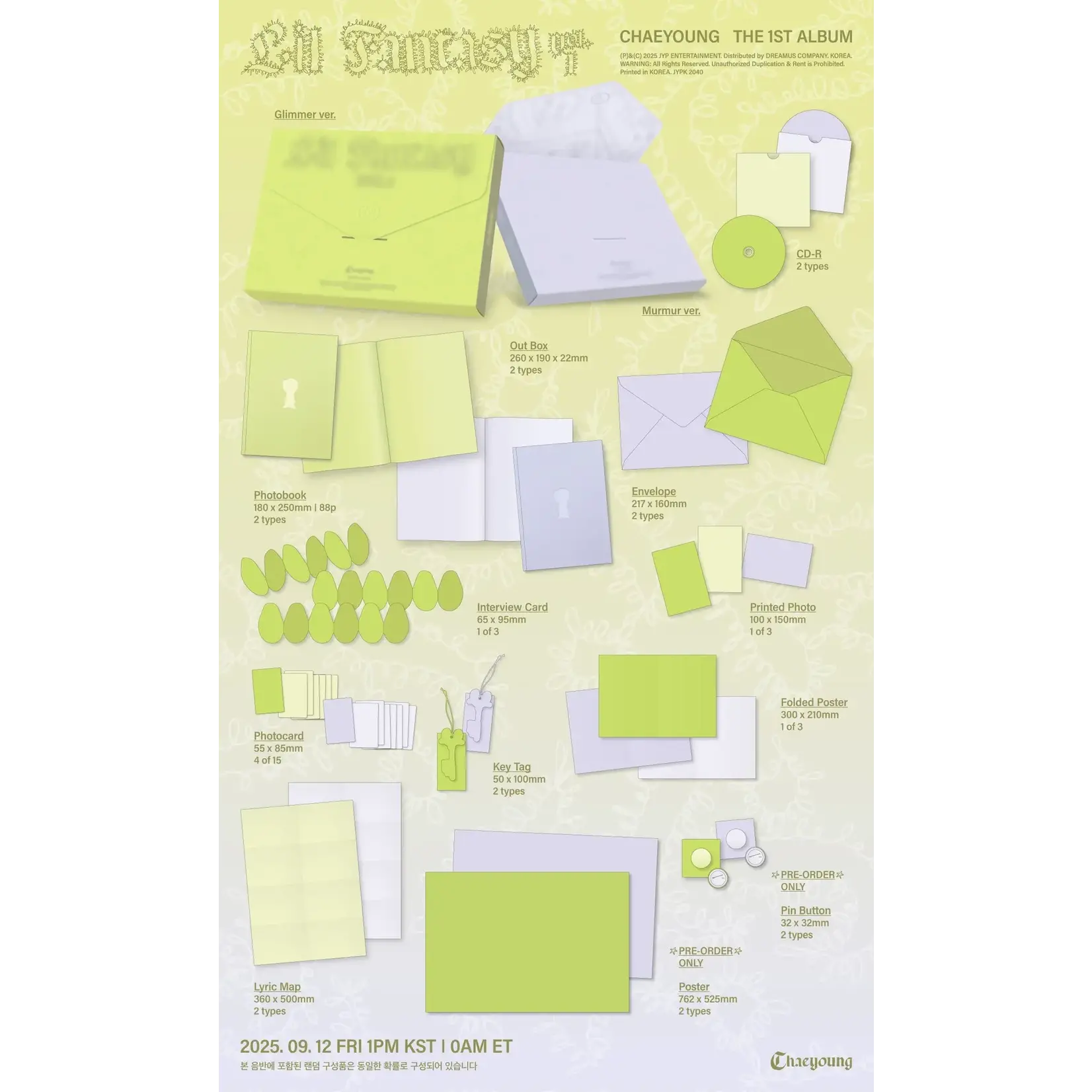 Twice CHAEYOUNG - LIL FANTASY vol.1 (Photobook Ver.) + Random Photocard (APPLEMUSIC)