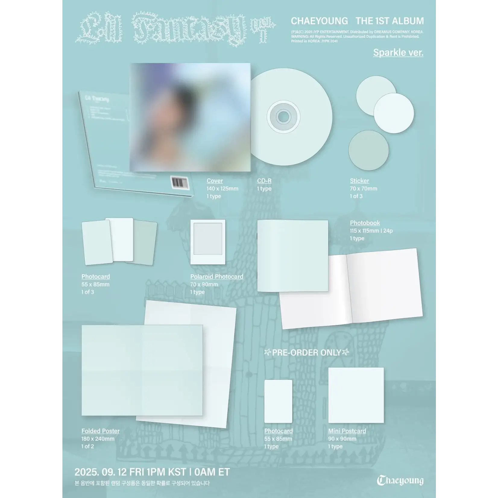 Twice CHAEYOUNG - LIL FANTASY vol.1 (Sparkle ver.) + Random Photocard (SW)