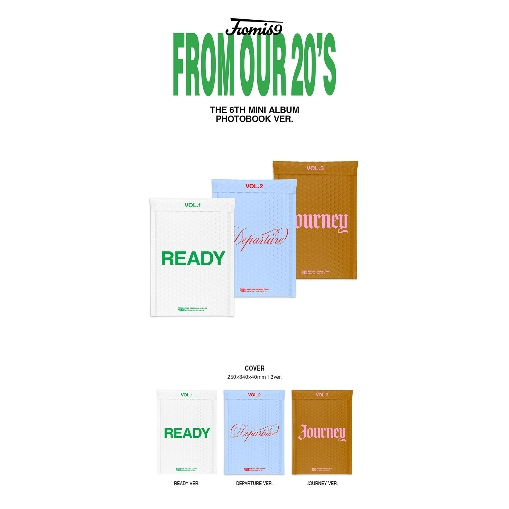 Fromis_9 [7/20 VIDEO CALL] fromis_9 - The 6th mini album [From Our 20’s] (Photobook Ver.) + Random Photocard (APPLEMUSIC)