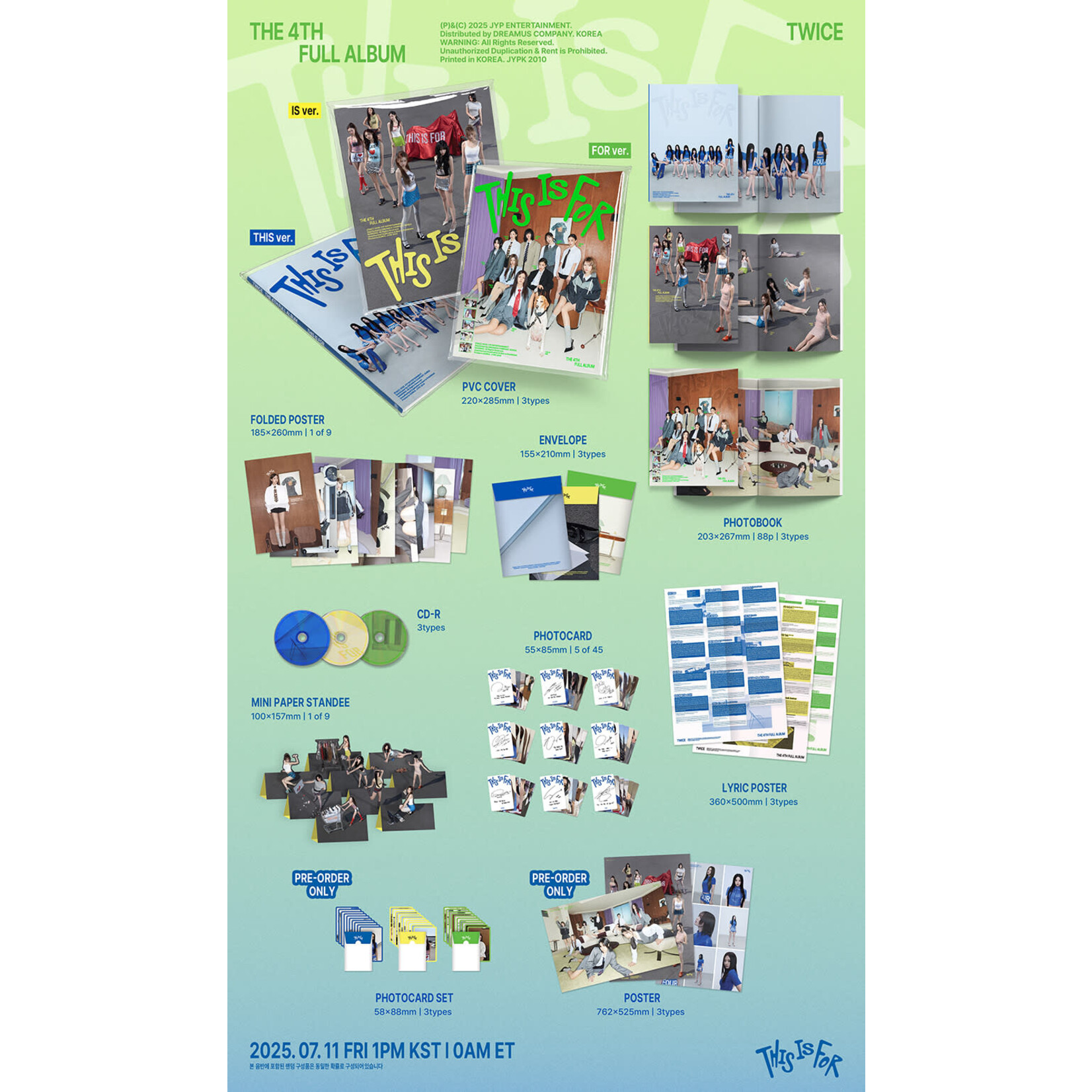 Twice [Lucky Draw] TWICE - 4th Full Album [THIS IS FOR] (Photobook ver.) + Random Photocard (SW)