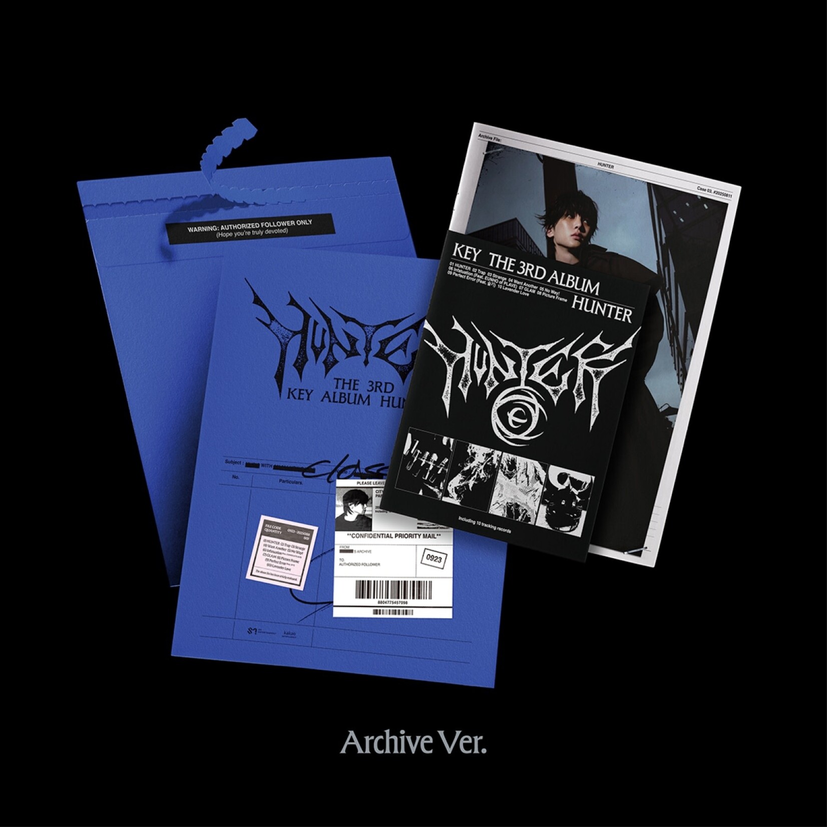 Shinee KEY (SHINee) - 3rd Album [HUNTER] (Photobook Ver.) + Random Photocard (APPLE MUSIC)