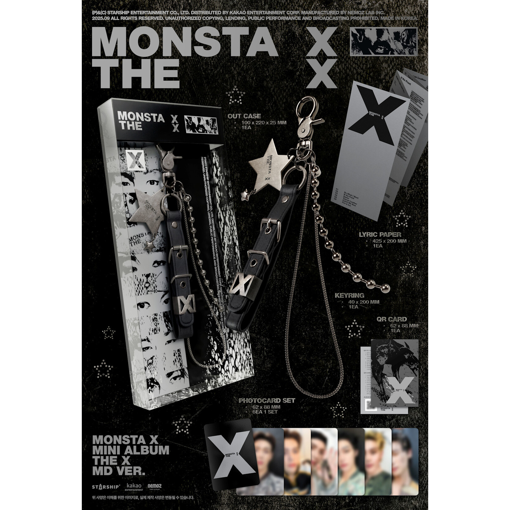 Monsta X MONSTA X - 13TH MINI ALBUM [THE X] (MD VER.)