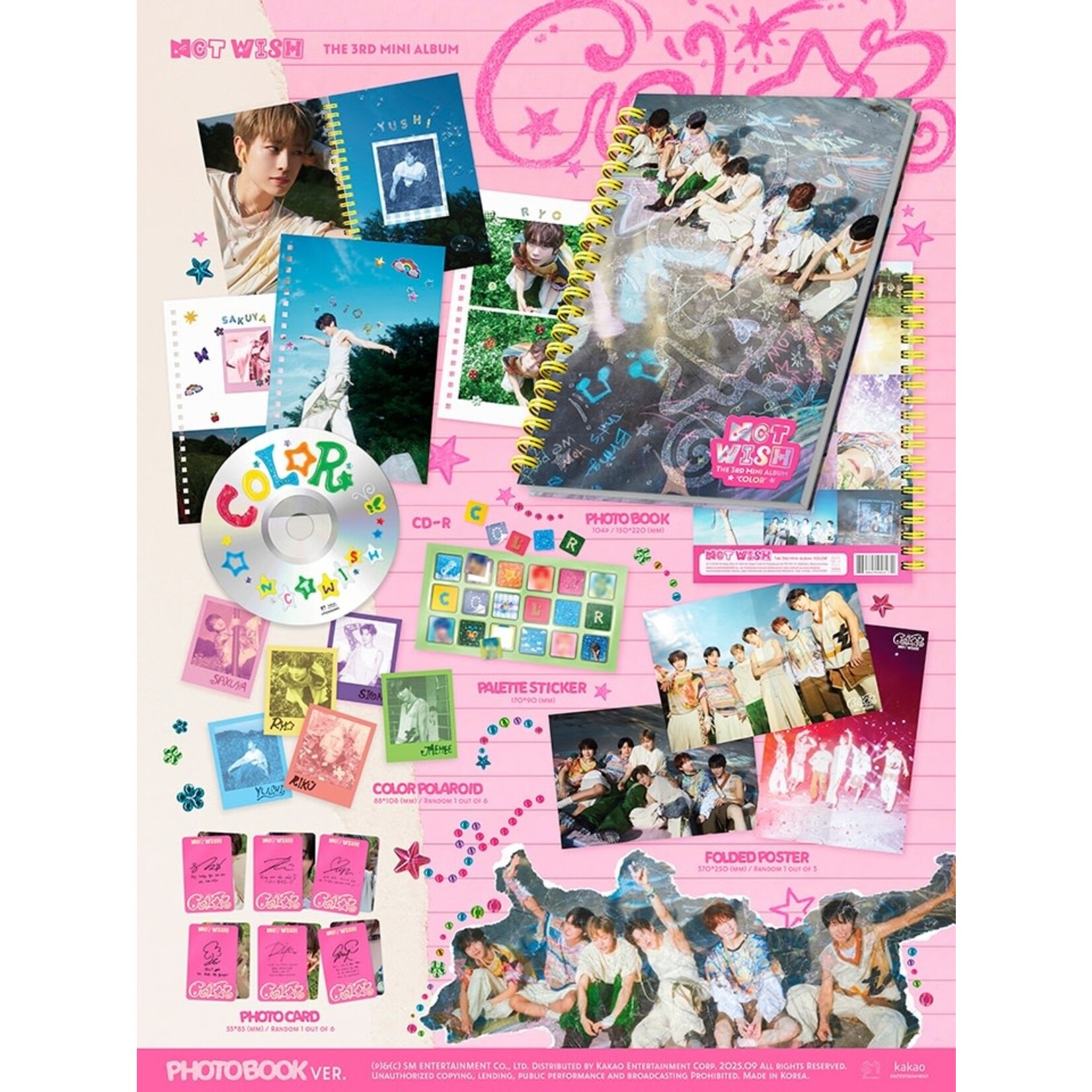 NCT NCT WISH - 3RD MINI ALBUM [COLOR] (Photobook Ver.)