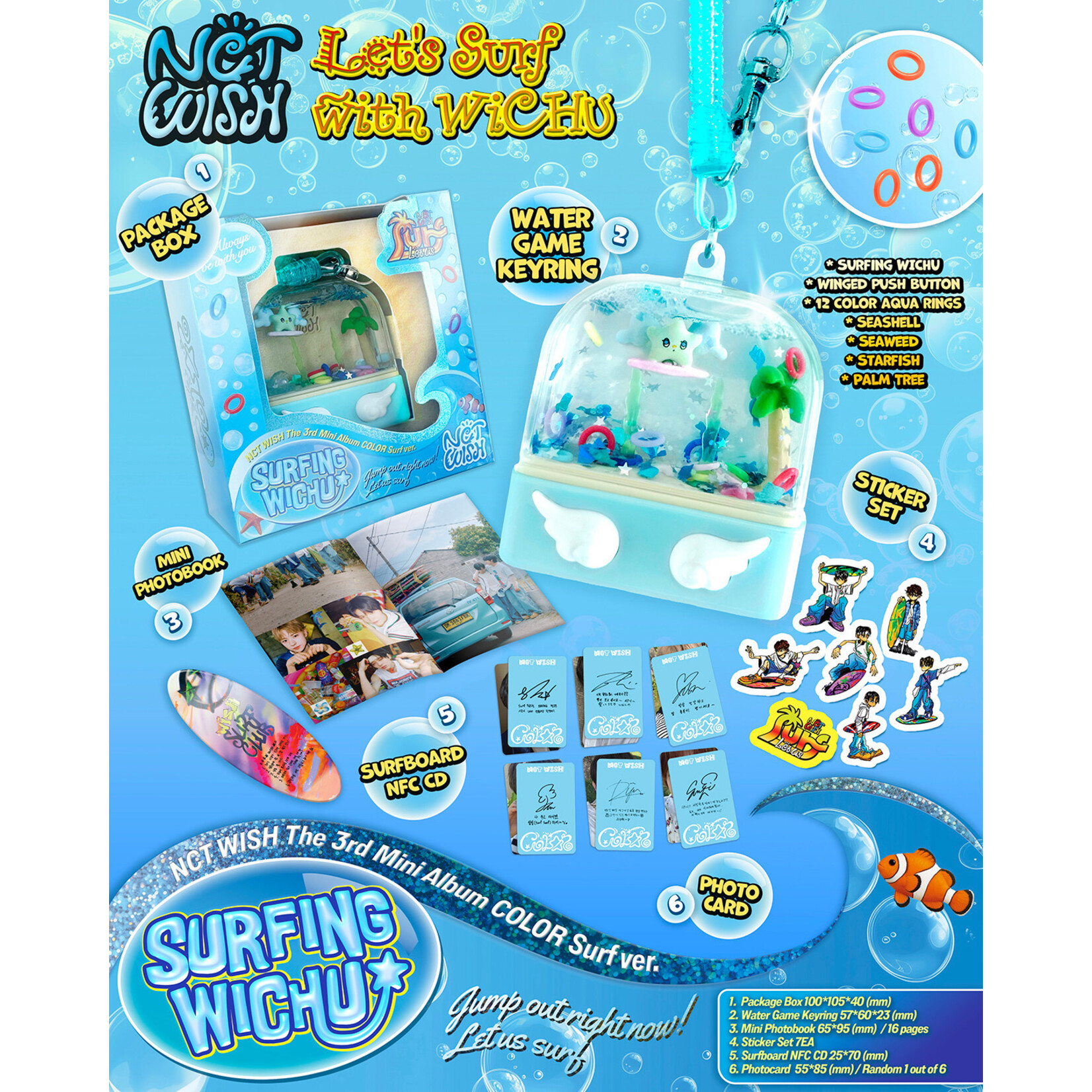 NCT NCT WISH - 3RD MINI ALBUM [COLOR] (Surf Ver.)