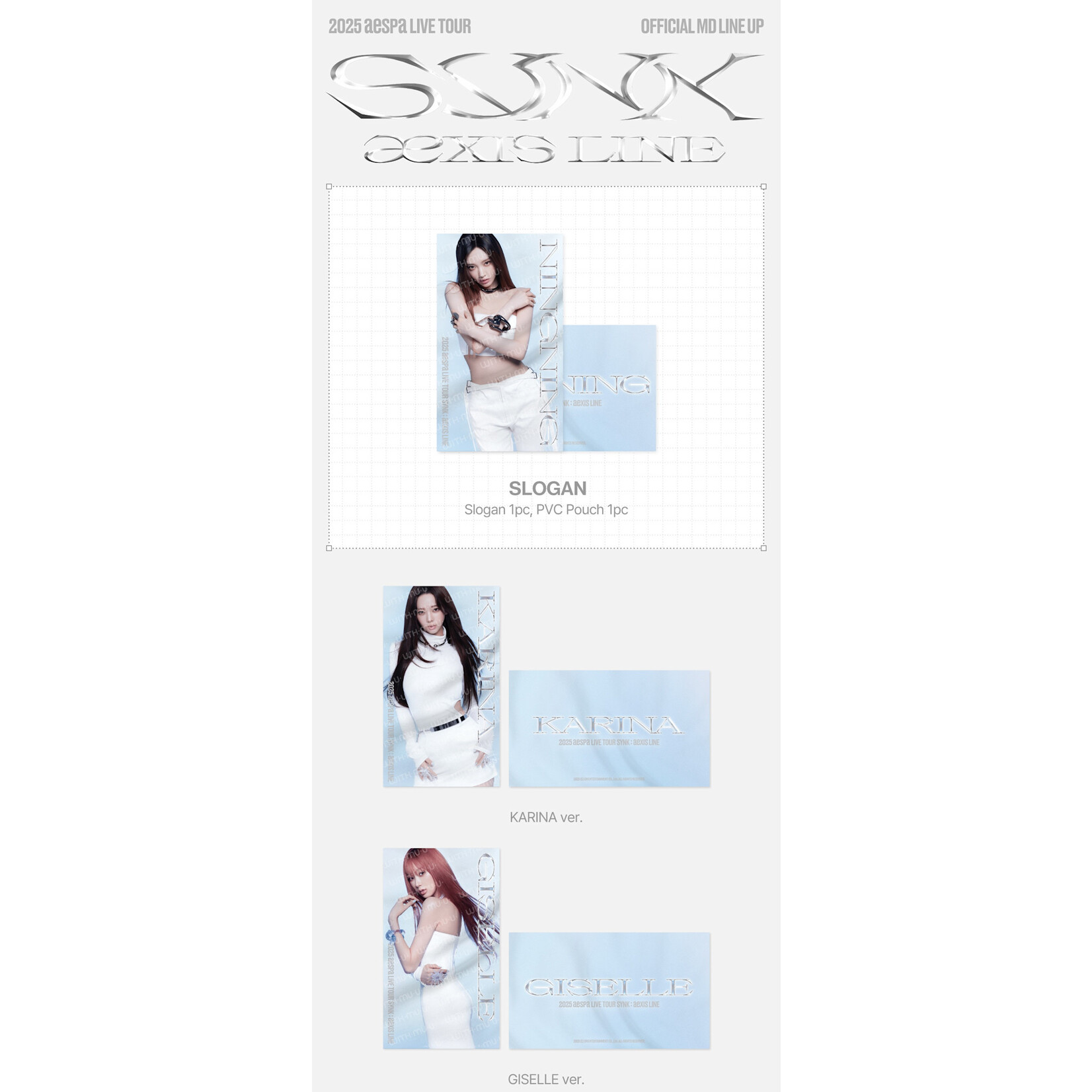 Aespa aespa - 2025-26 aespa LIVE TOUR [SYNK : aeXIS LINE] OFFICIAL MD : SLOGAN
