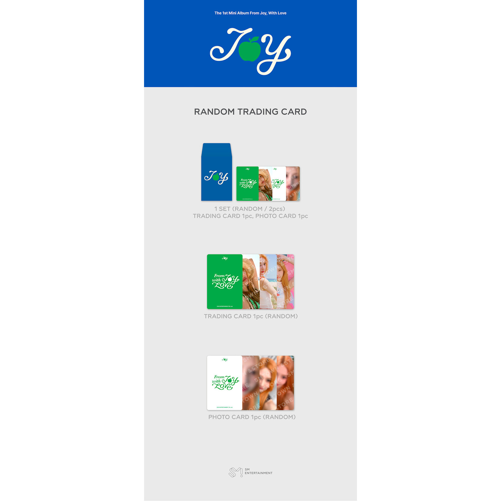 Red Velvet JOY - 'From JOY, with Love' RANDOM TRADING CARD