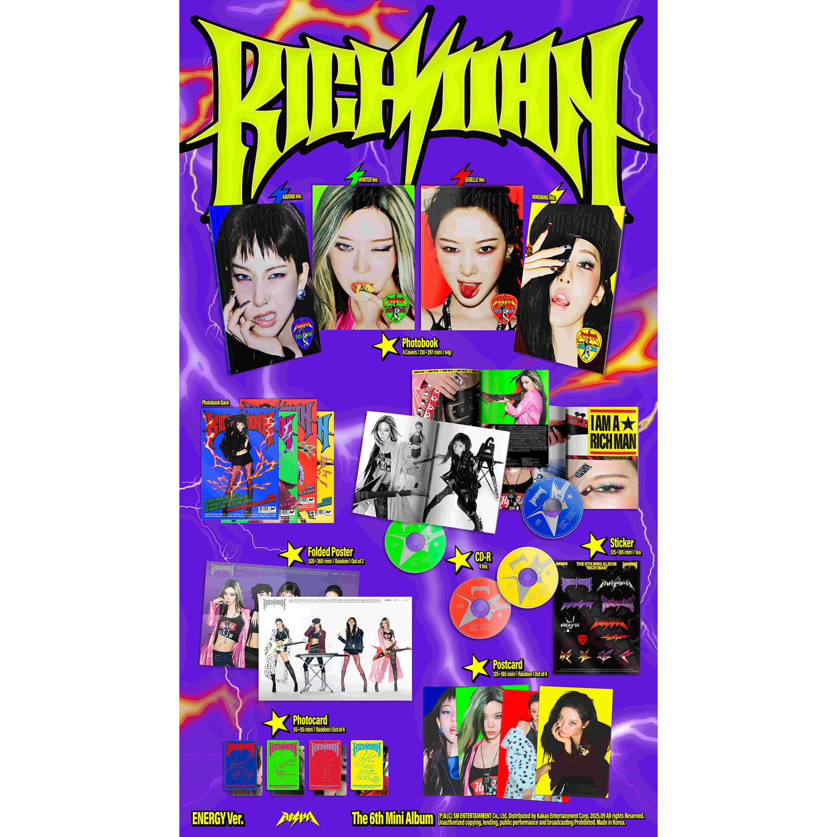 Aespa aespa - 6th Mini Album [Rich Man] (ENERGY Ver.)