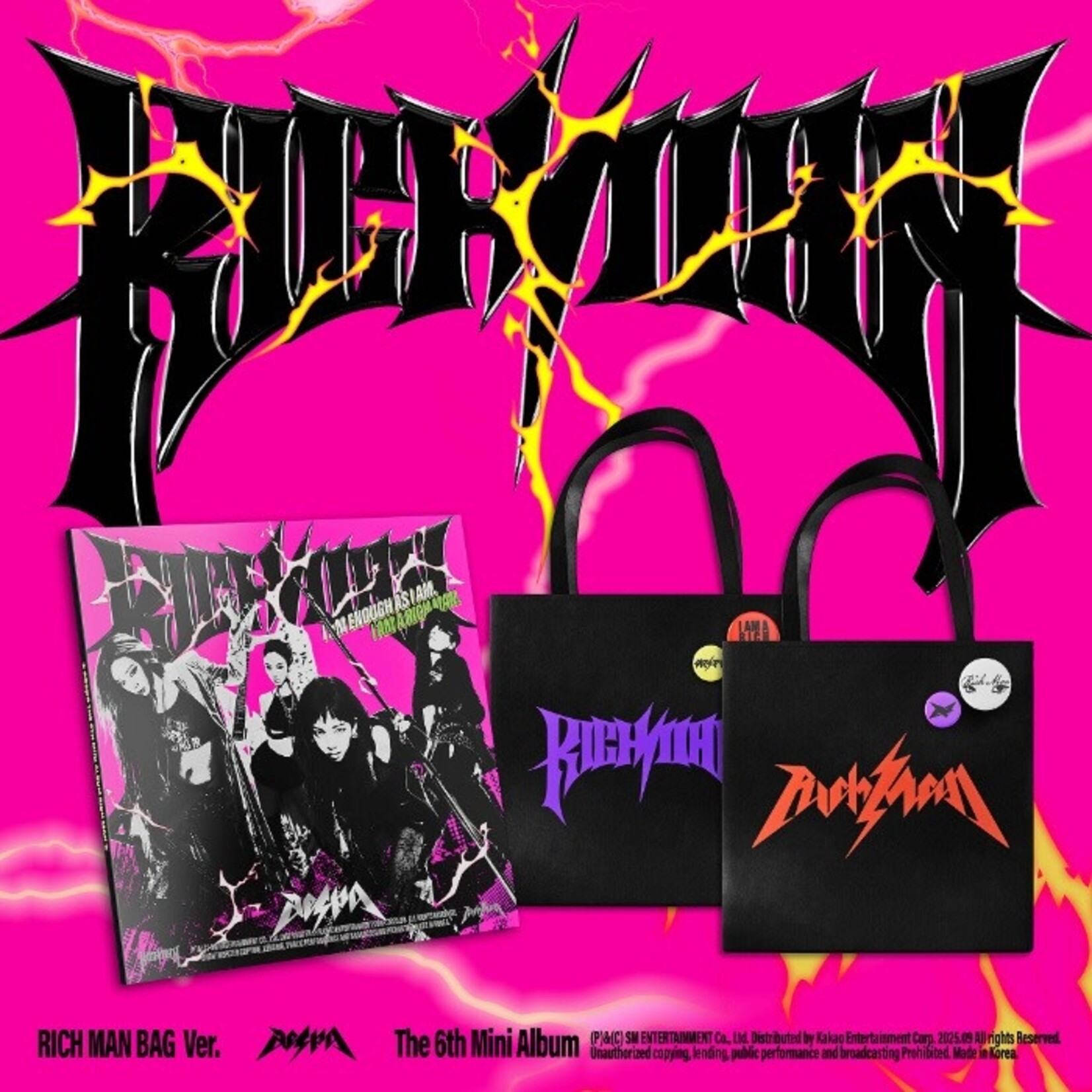 Aespa aespa - 6th Mini Album [Rich Man] (RICH MAN BAG Ver.)