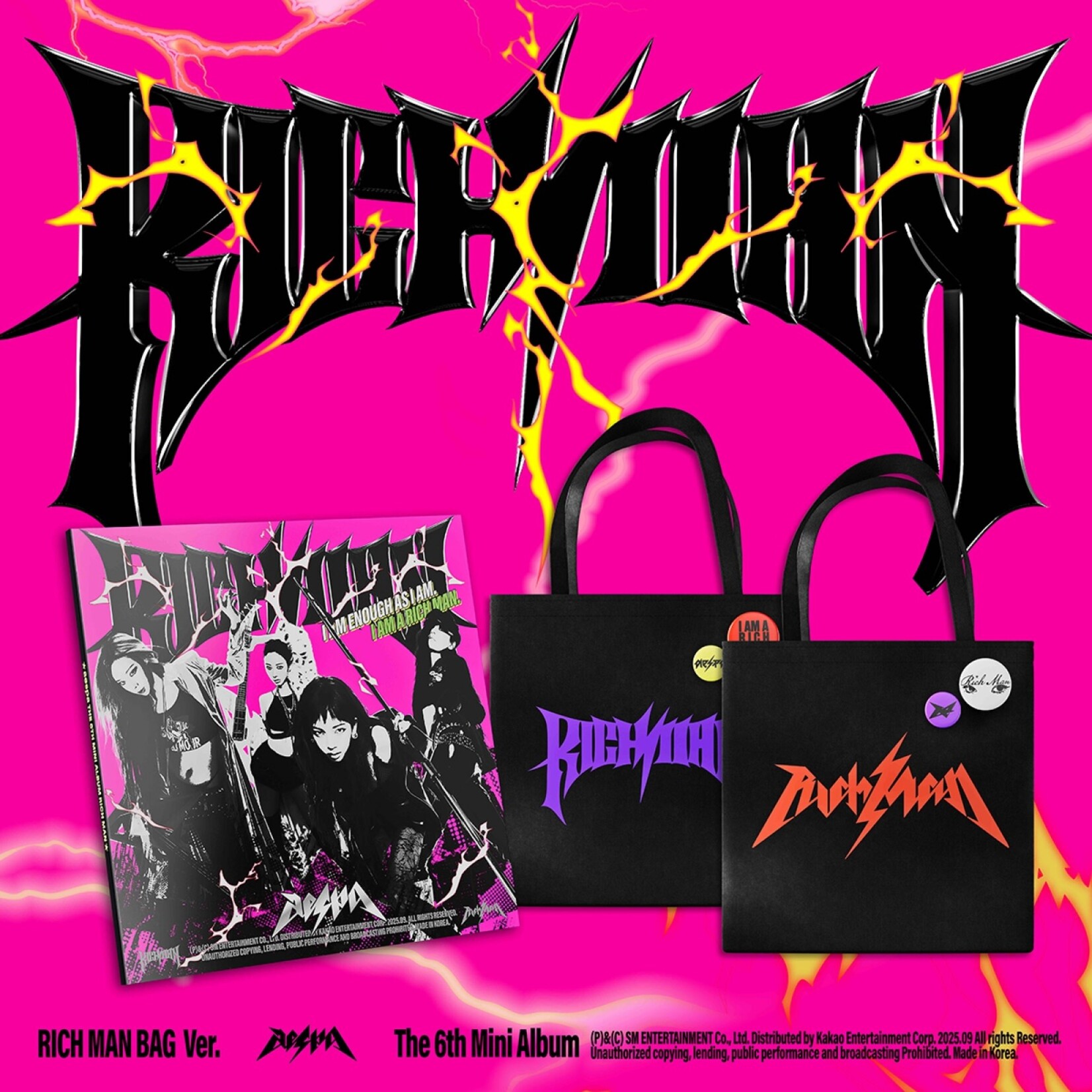 Aespa aespa - 6th Mini Album [Rich Man] (RICH MAN BAG Ver.)