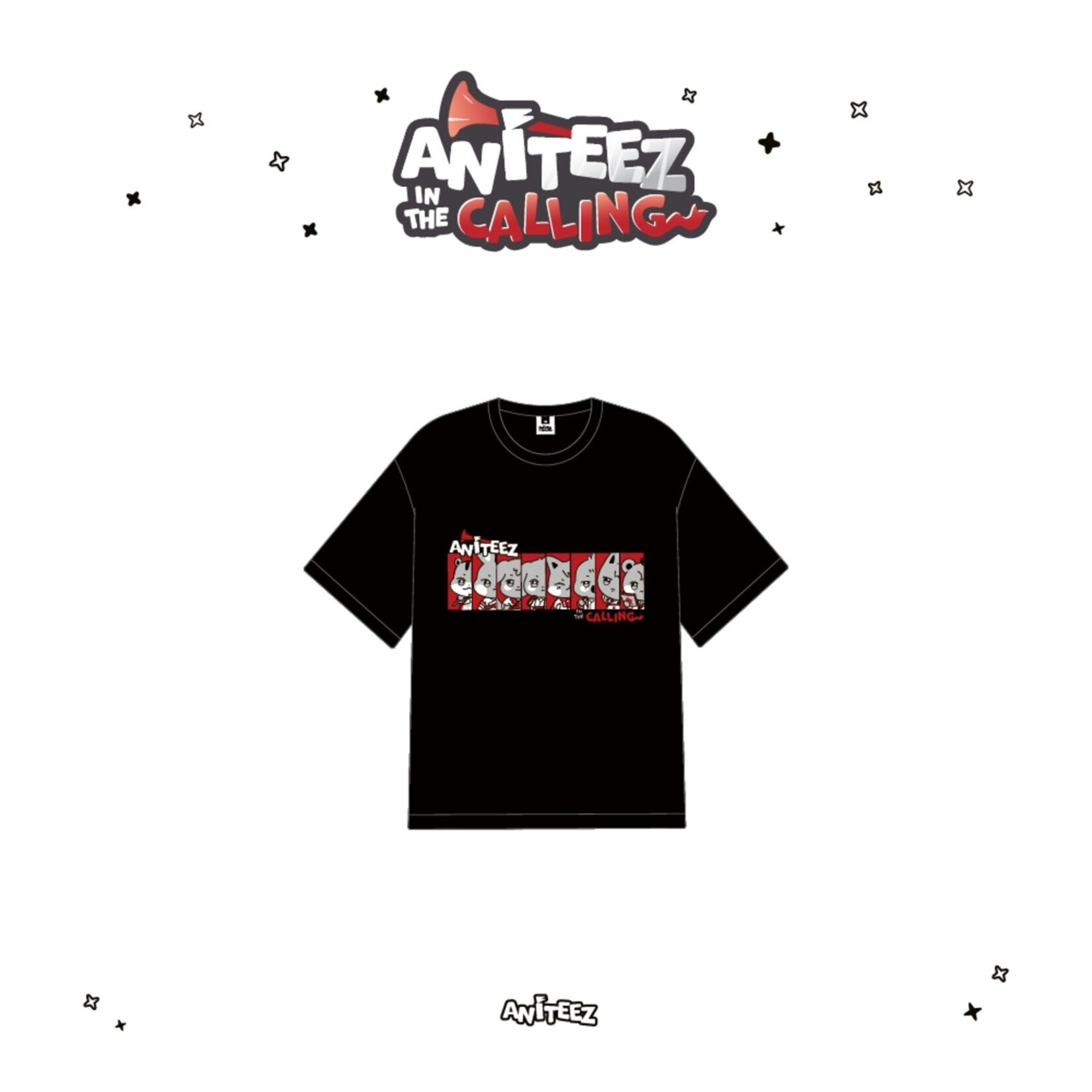 ATEEZ ATEEZ - [ANITEEZ IN THE CALLING] MD T-SHIRTS BLACK