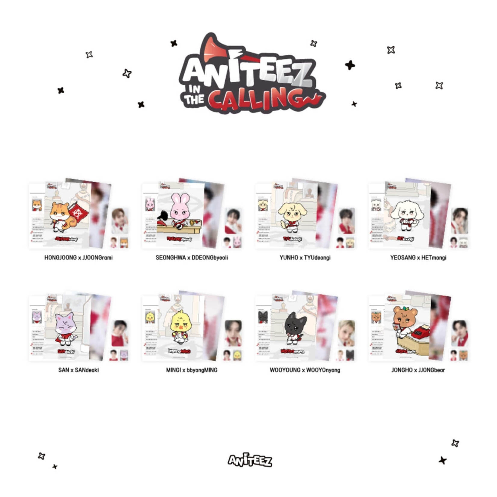 ATEEZ ATEEZ - [ANITEEZ IN THE CALLING] MD CALLING PROFILE HOLDER SET