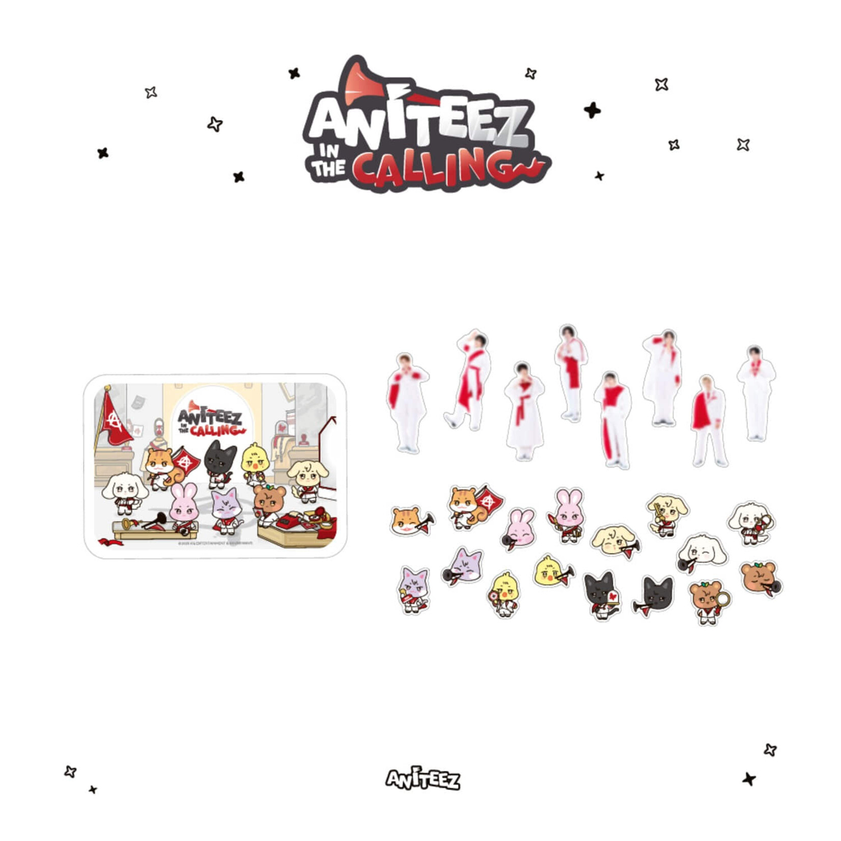 ATEEZ ATEEZ - [ANITEEZ IN THE CALLING] MD TIN CASE STICKER SET