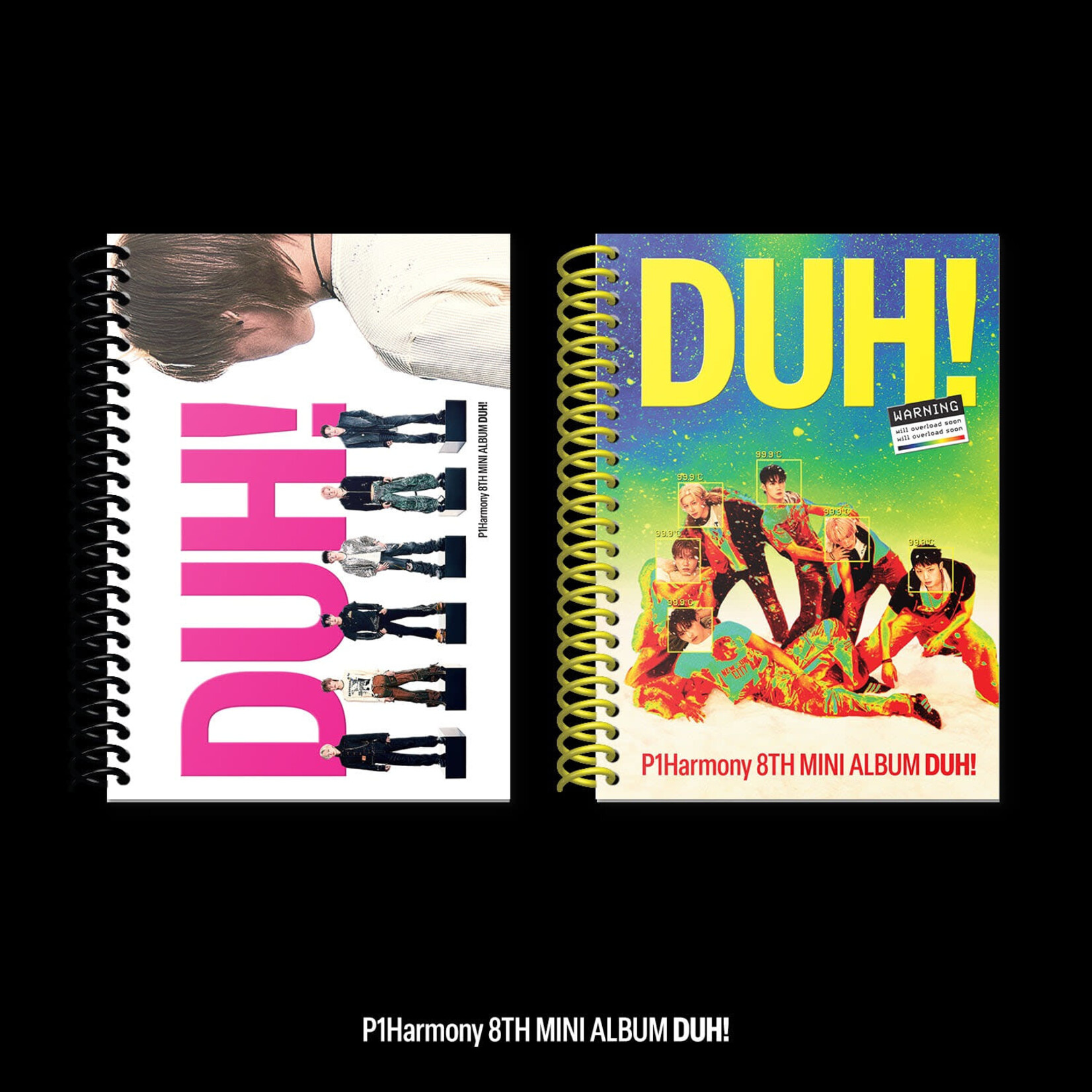 P1Harmony [LUCKY DRAW2] P1Harmony - 8th Mini Album [DUH!] (Photobook Ver.) + Random Photocard (APPLE MUSIC)