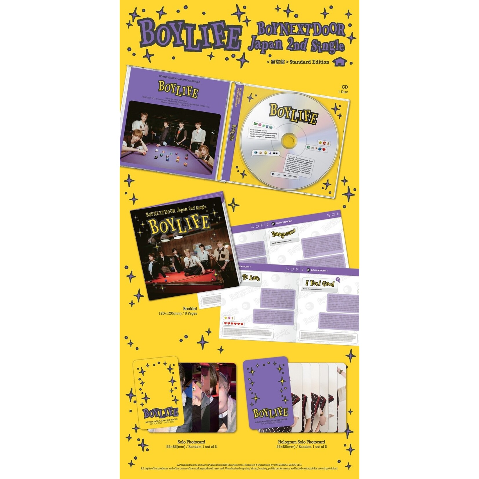 BoyNextDoor BOYNEXTDOOR - JAPAN 2nd Single 『BOYLIFE』Standard Edition