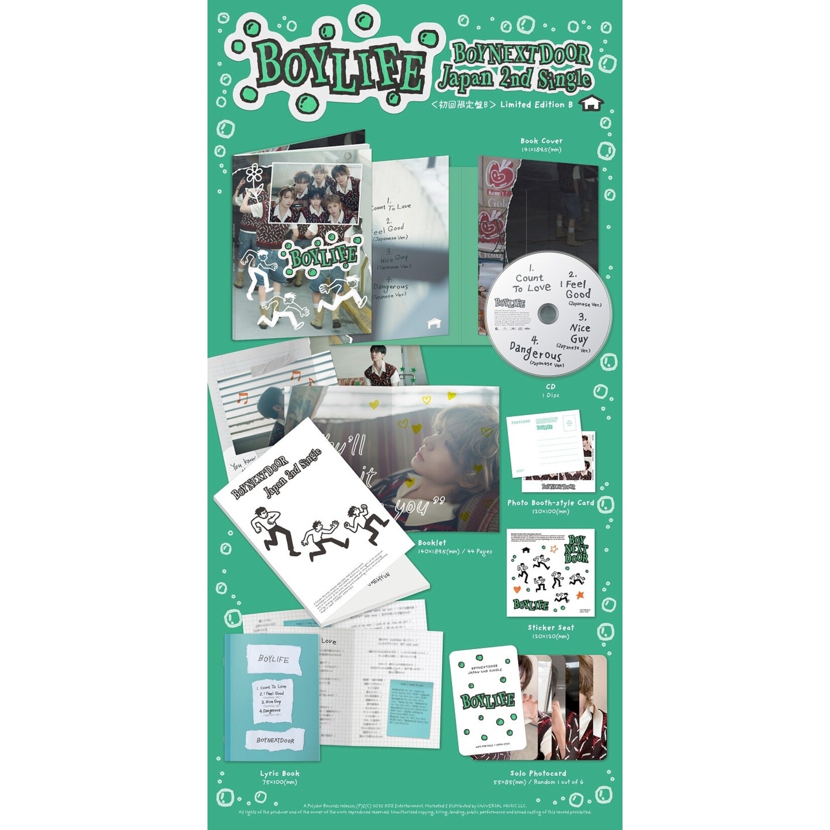 BoyNextDoor BOYNEXTDOOR - JAPAN 2nd Single 『BOYLIFE』LIMITED B ver.