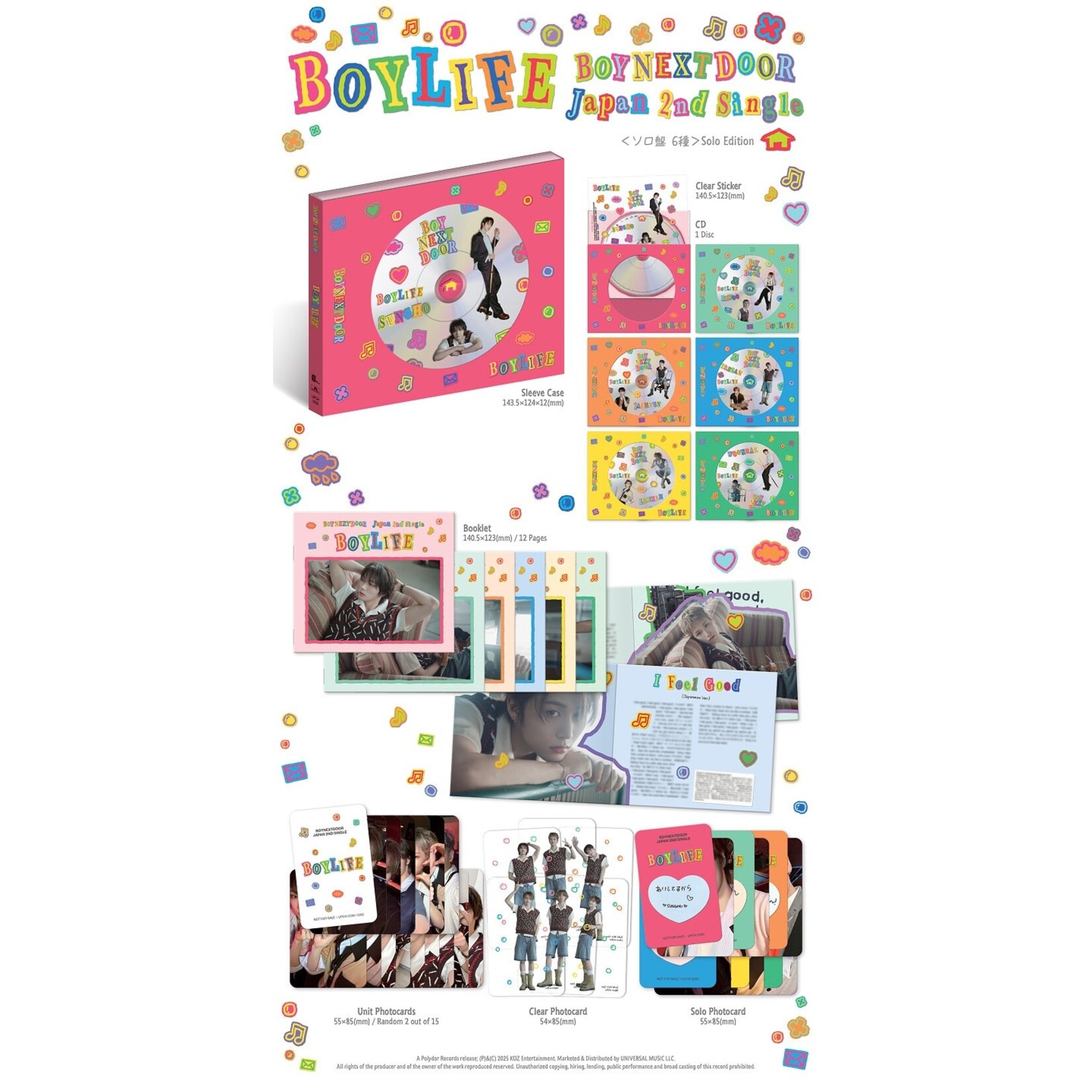 BoyNextDoor BOYNEXTDOOR - JAPAN 2nd Single 『BOYLIFE』 Solo Jacket Ver.