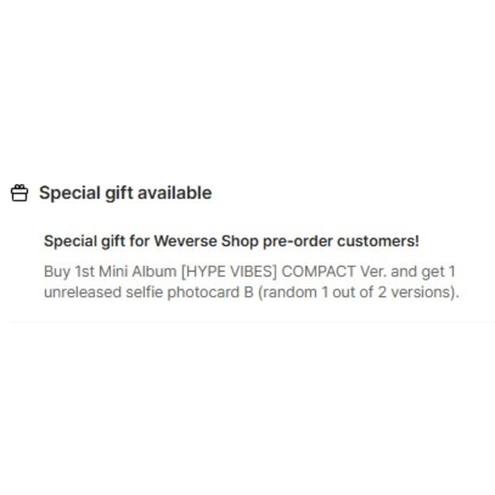 Seventeen S.COUPS X MINGYU - 1st Mini Album ‘HYPE VIBES’ (COMPACT Ver.) + Weverse Gift (WS)