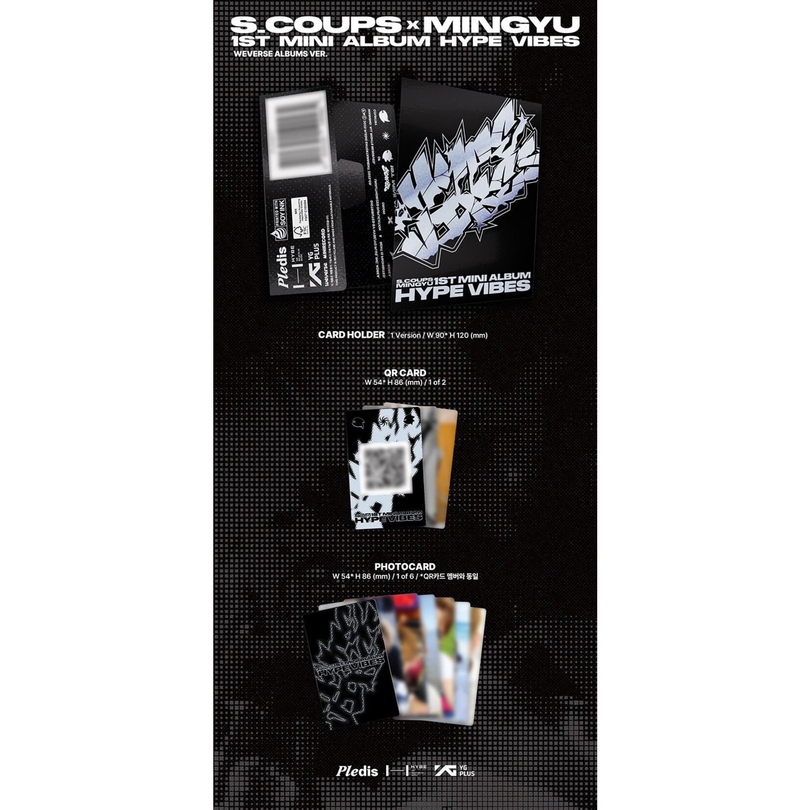 Seventeen S.COUPS X MINGYU - 1st Mini Album ‘HYPE VIBES’ (Weverse Albums ver.) + Weverse Gift (WS)