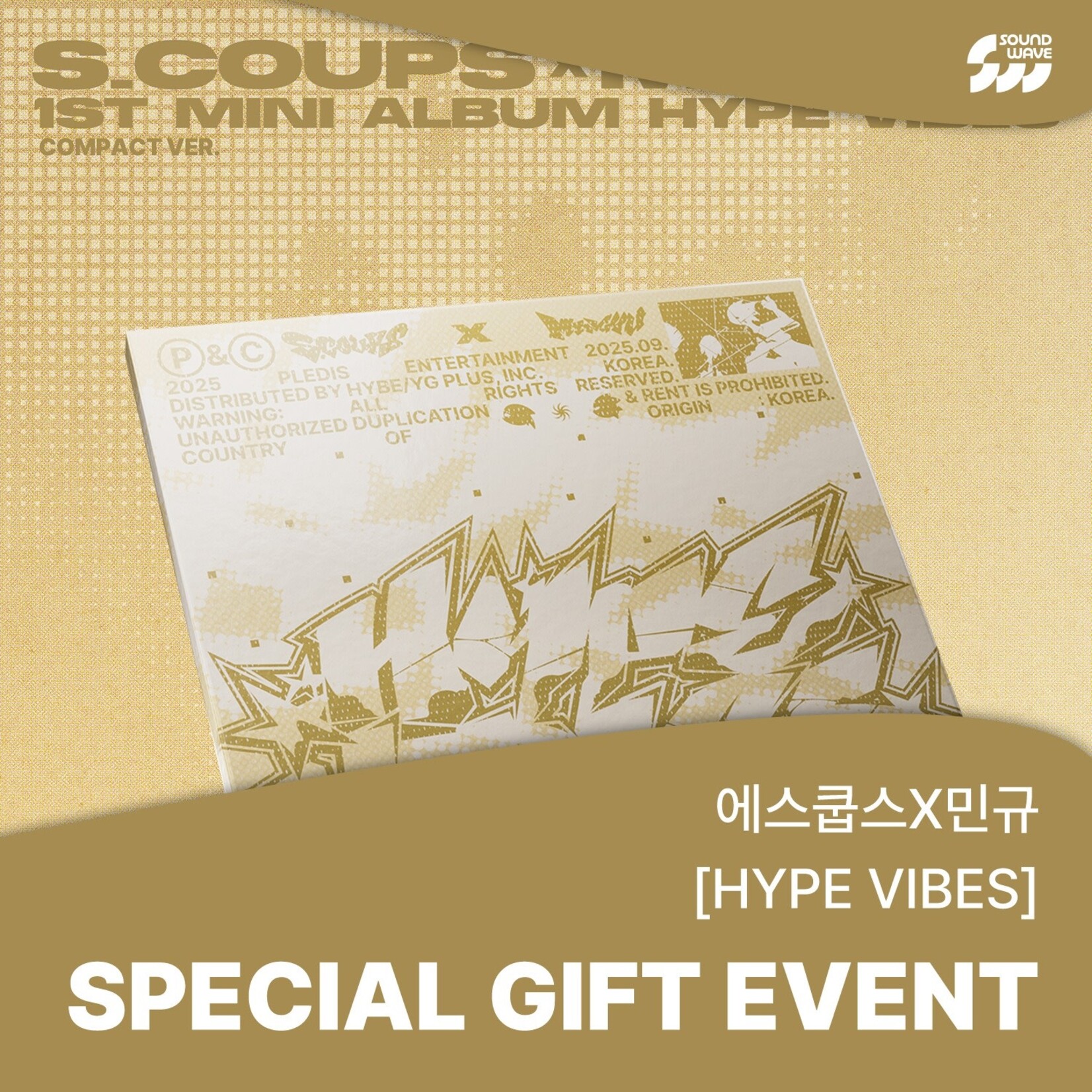 Seventeen S.COUPS X MINGYU - 1st Mini Album ‘HYPE VIBES’ (COMPACT Ver.) + Random Polaroid (SW)