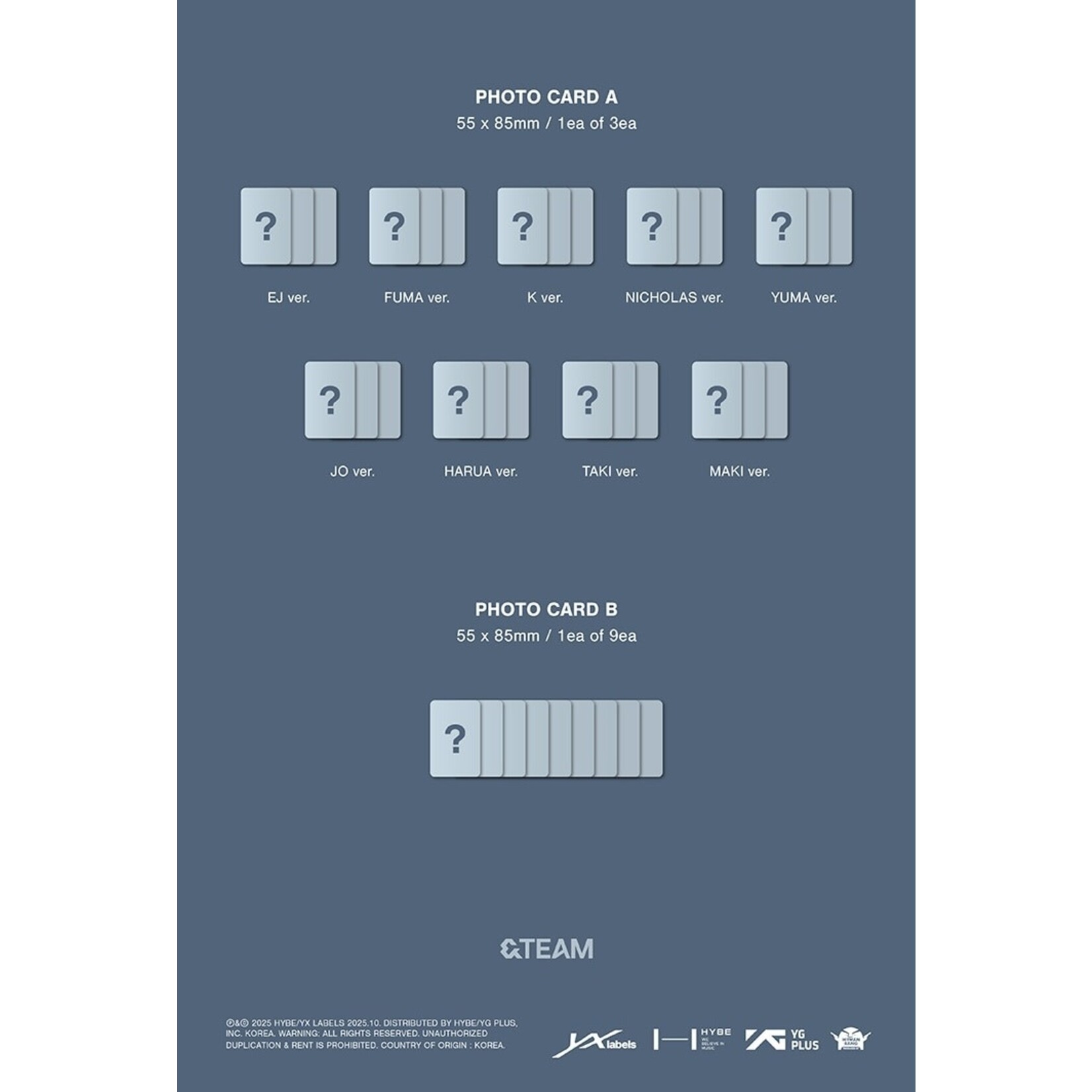 &Team &TEAM - KR 1st Mini Album [Back to Life] (ROAR ver.)