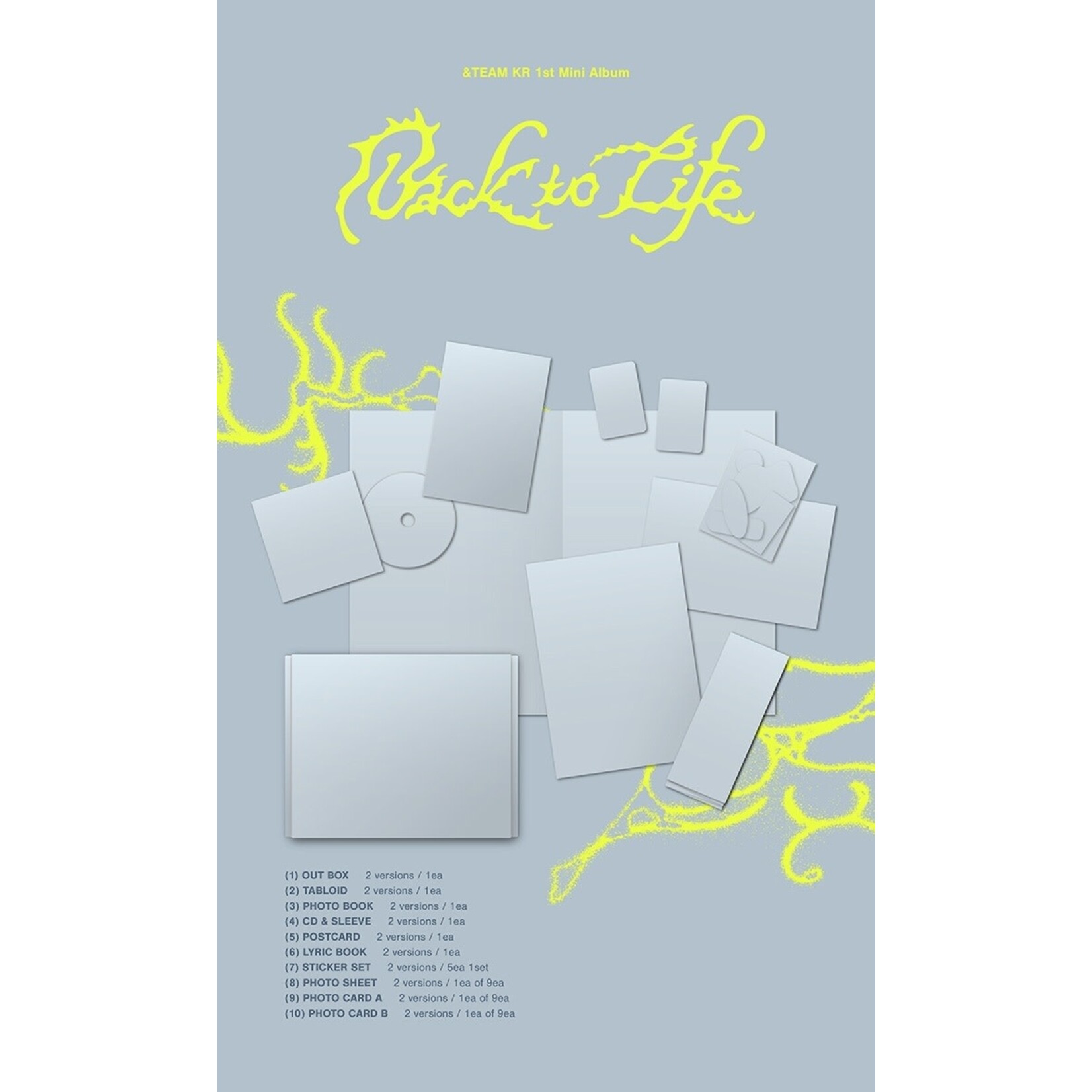 &Team &TEAM - KR 1st Mini Album [Back to Life] (Photobook Ver.) + Weverse Gift (WS)
