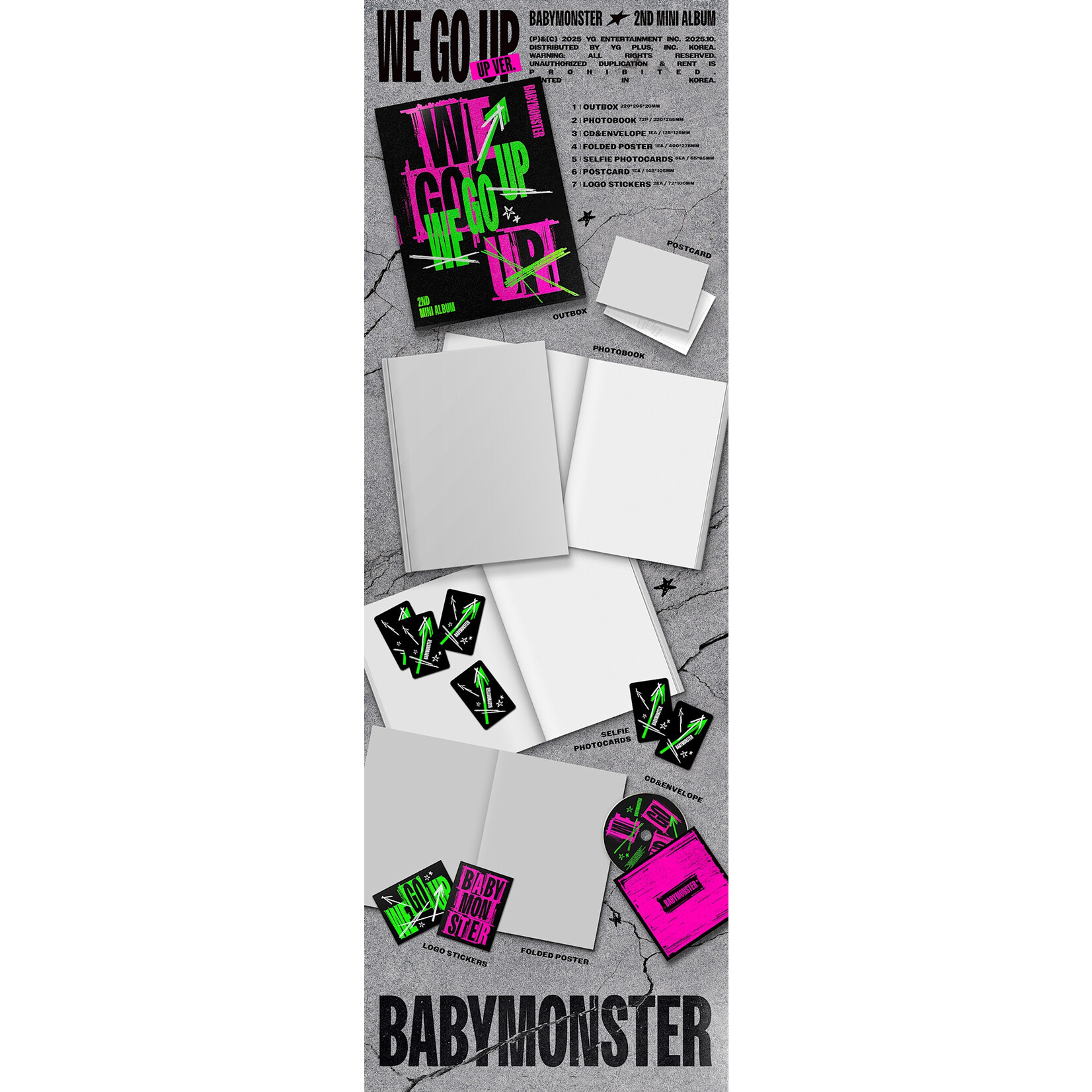 BABYMONSTER BABYMONSTER - 2nd MINI ALBUM [WE GO UP] (UP Ver.)