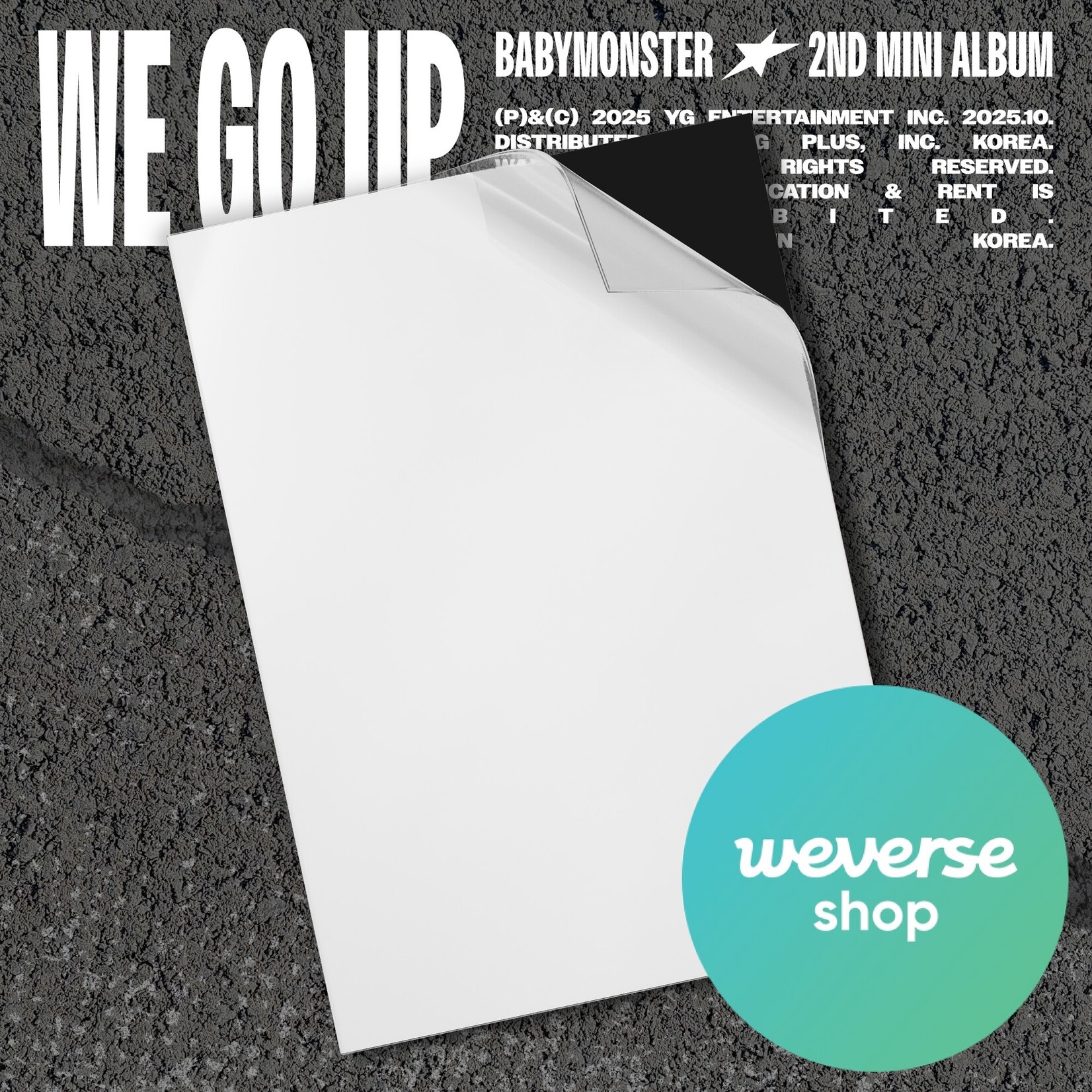 BABYMONSTER BABYMONSTER - 2nd MINI ALBUM [WE GO UP] (WE Ver.) + Random Photocard (Weverse Shop)
