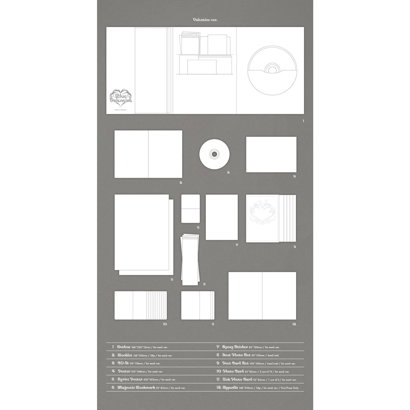NMIXX NMIXX - Blue Valentine (Photobook Ver.) + Random Photocard (FANS SHOP)
