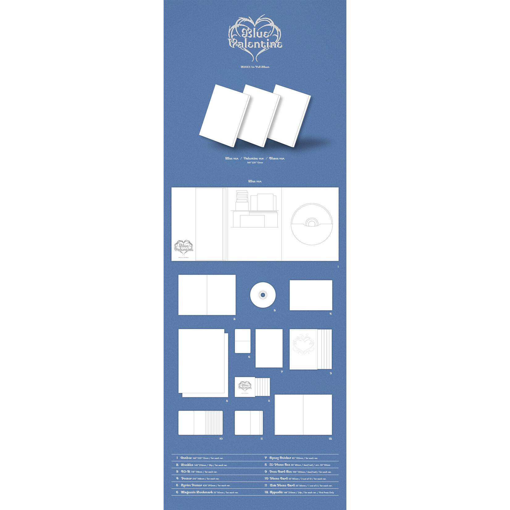 NMIXX NMIXX - Blue Valentine (Photobook Ver.) + Random Photocard (APPLE MUSIC)