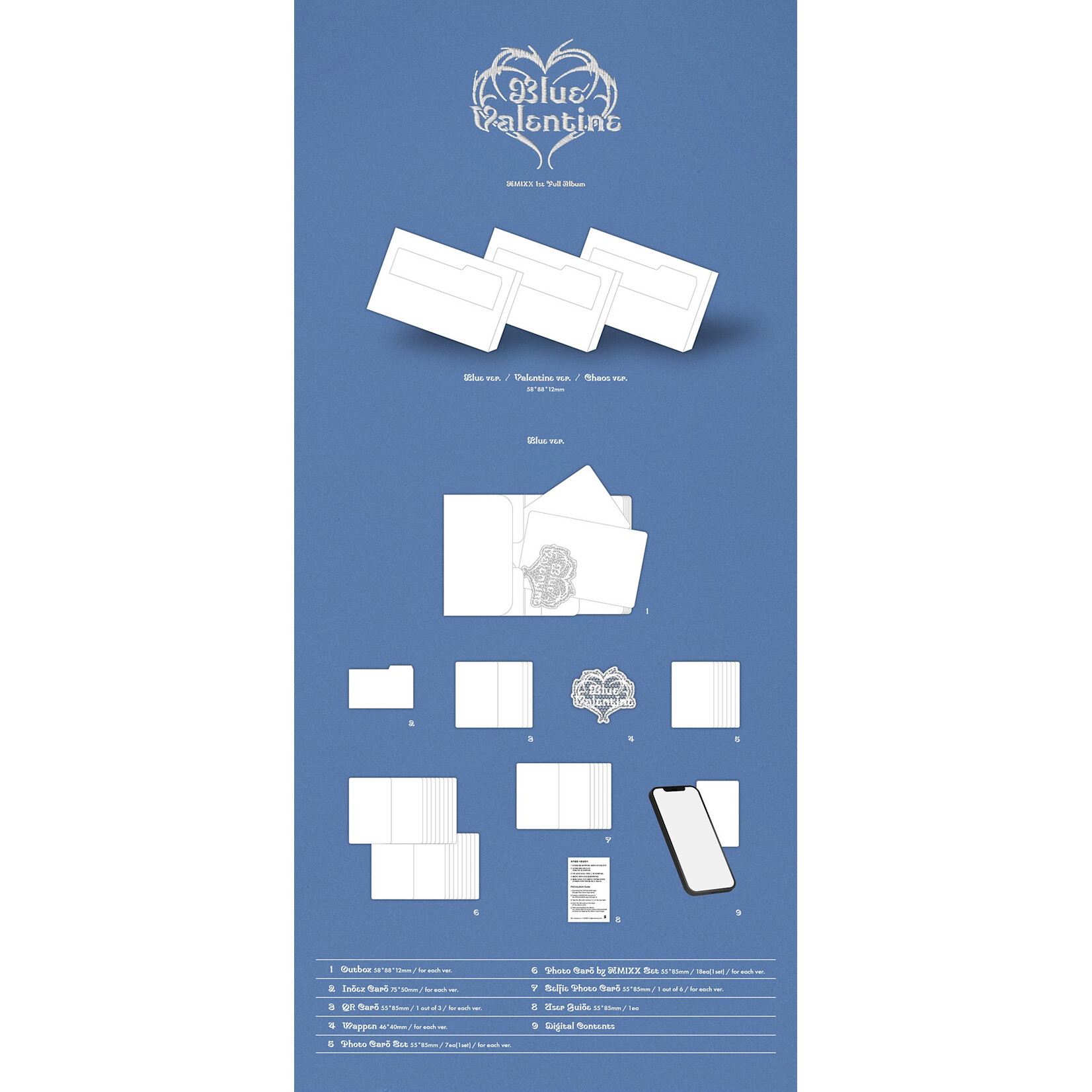 NMIXX NMIXX - Blue Valentine (Platform Album POCAALBUM Ver.) + Random Photocard (APPLE MUSIC)