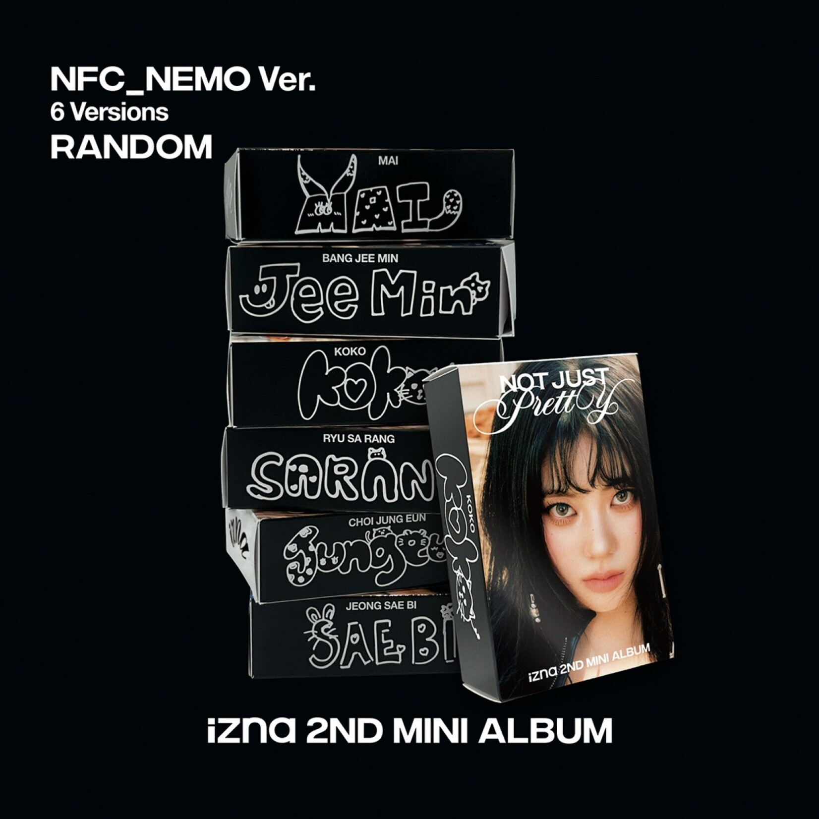 izna izna - 2nd Mini Album [Not Just Pretty] NFC_Nemo Ver. (6types Random Ver.)