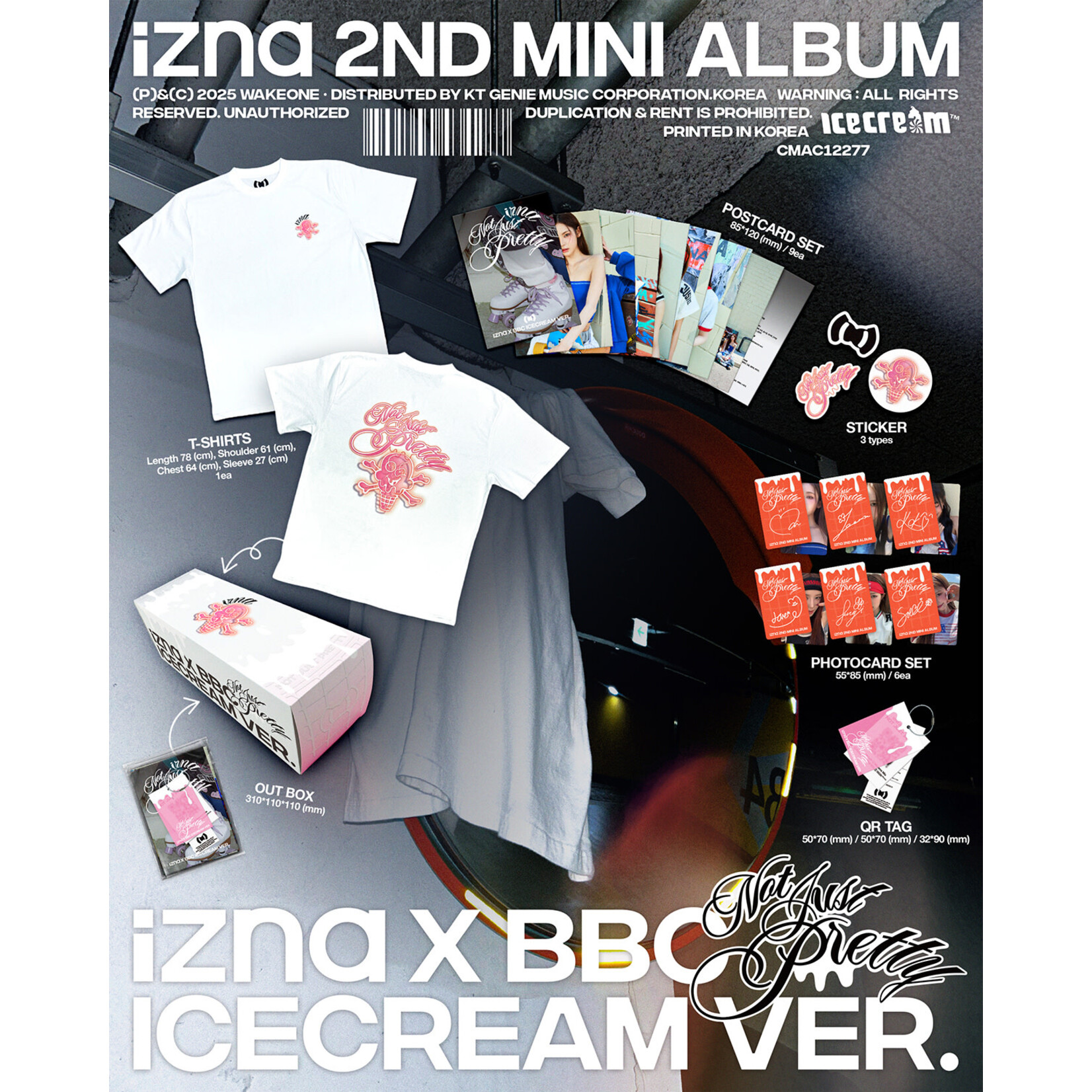 izna izna - 2ND MINI ALBUM [NOT JUST PRETTY] IZNA X BBC ICECREAM VER.