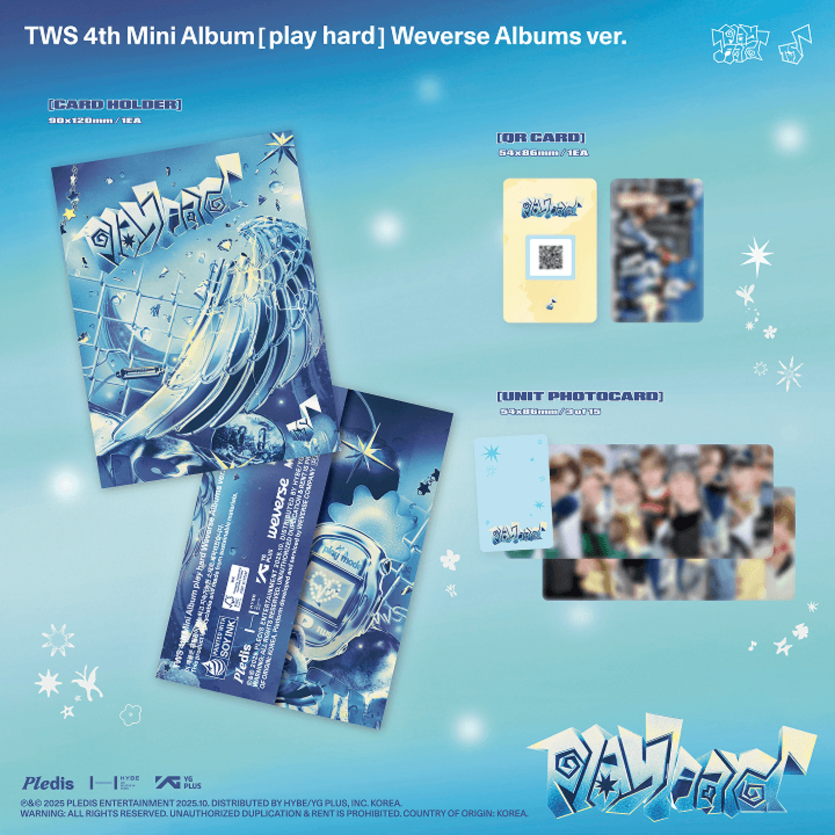 TWS TWS - 4th Mini Album 'play hard' (Weverse Albums ver.) + Weverse Gift (WS)