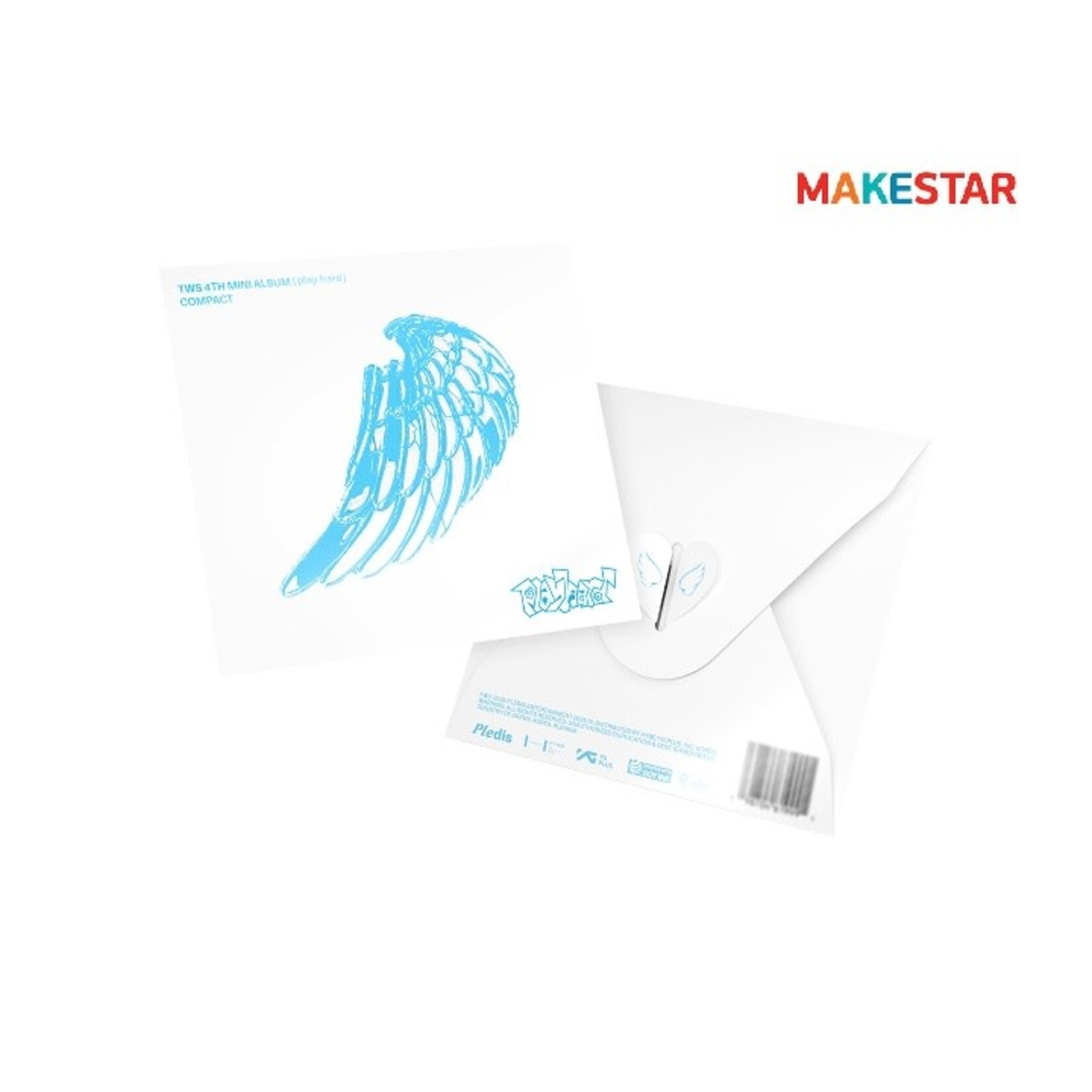 TWS TWS - 4th Mini Album 'play hard' (Compact ver.) + Random Photocard (MAKESTAR)