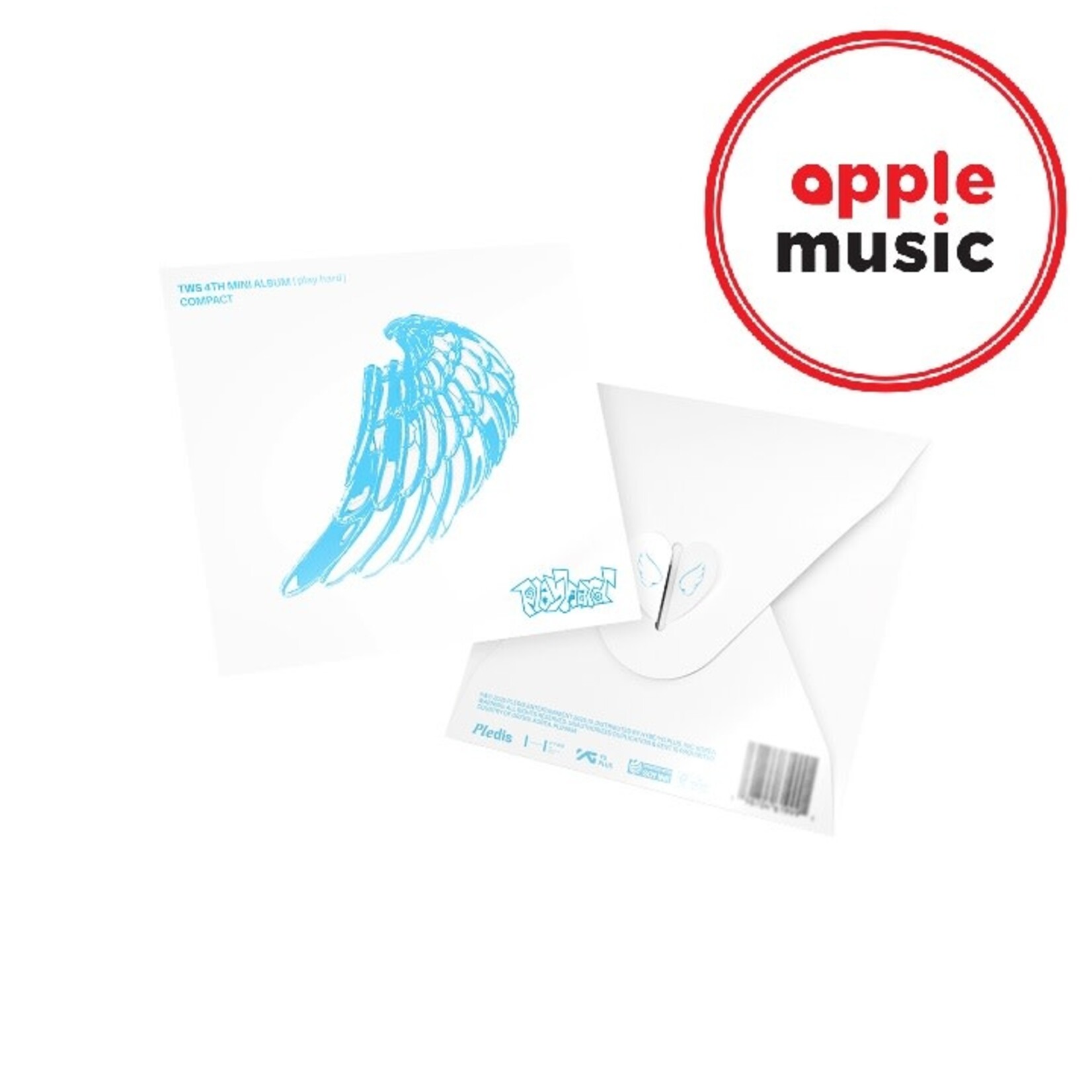 TWS TWS - 4th Mini Album 'play hard' (Compact ver.) + Random Photocard (APPLEMUSIC)