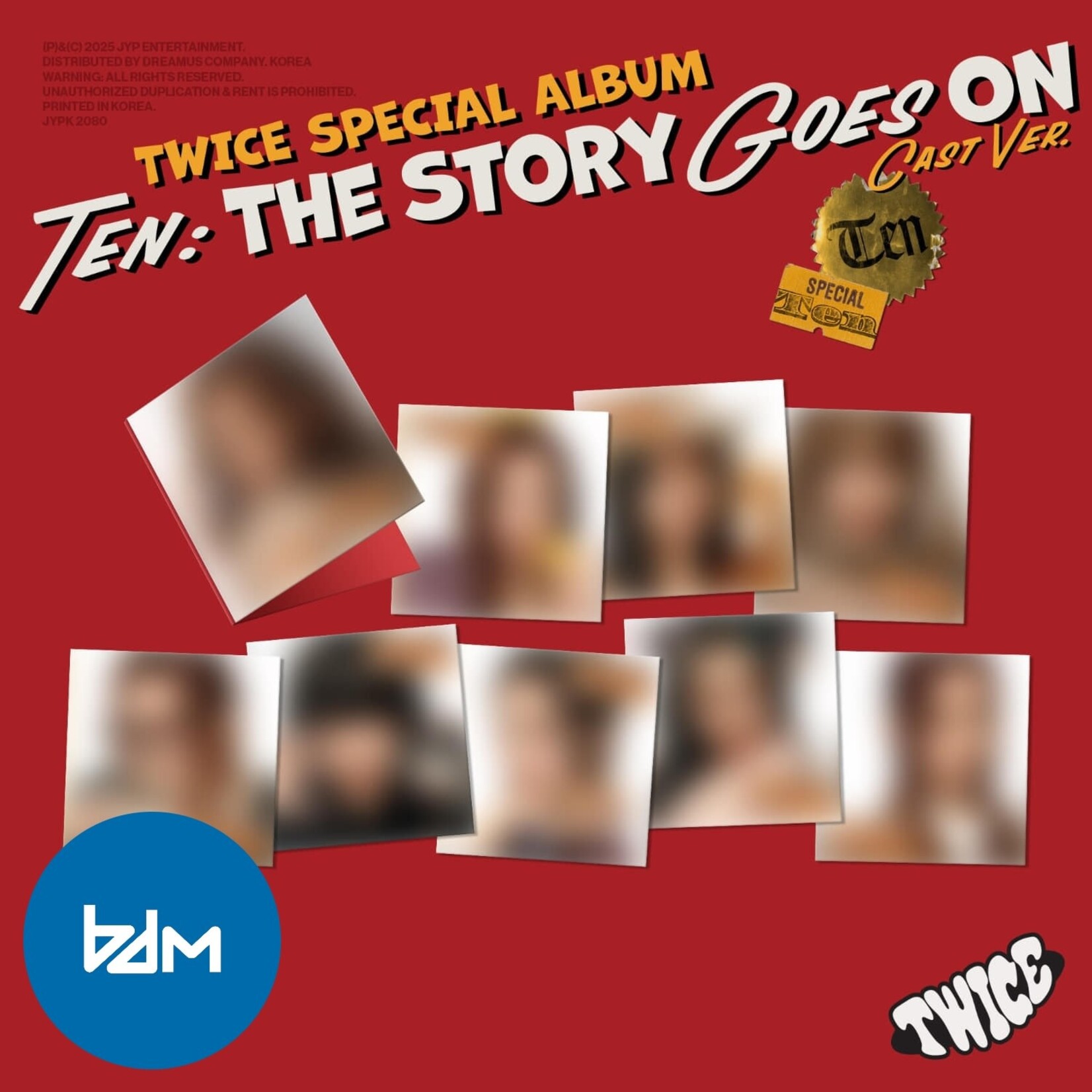 Twice TWICE - TEN: The Story Goes On (Cast Ver.) + Random Photocard (BDM)