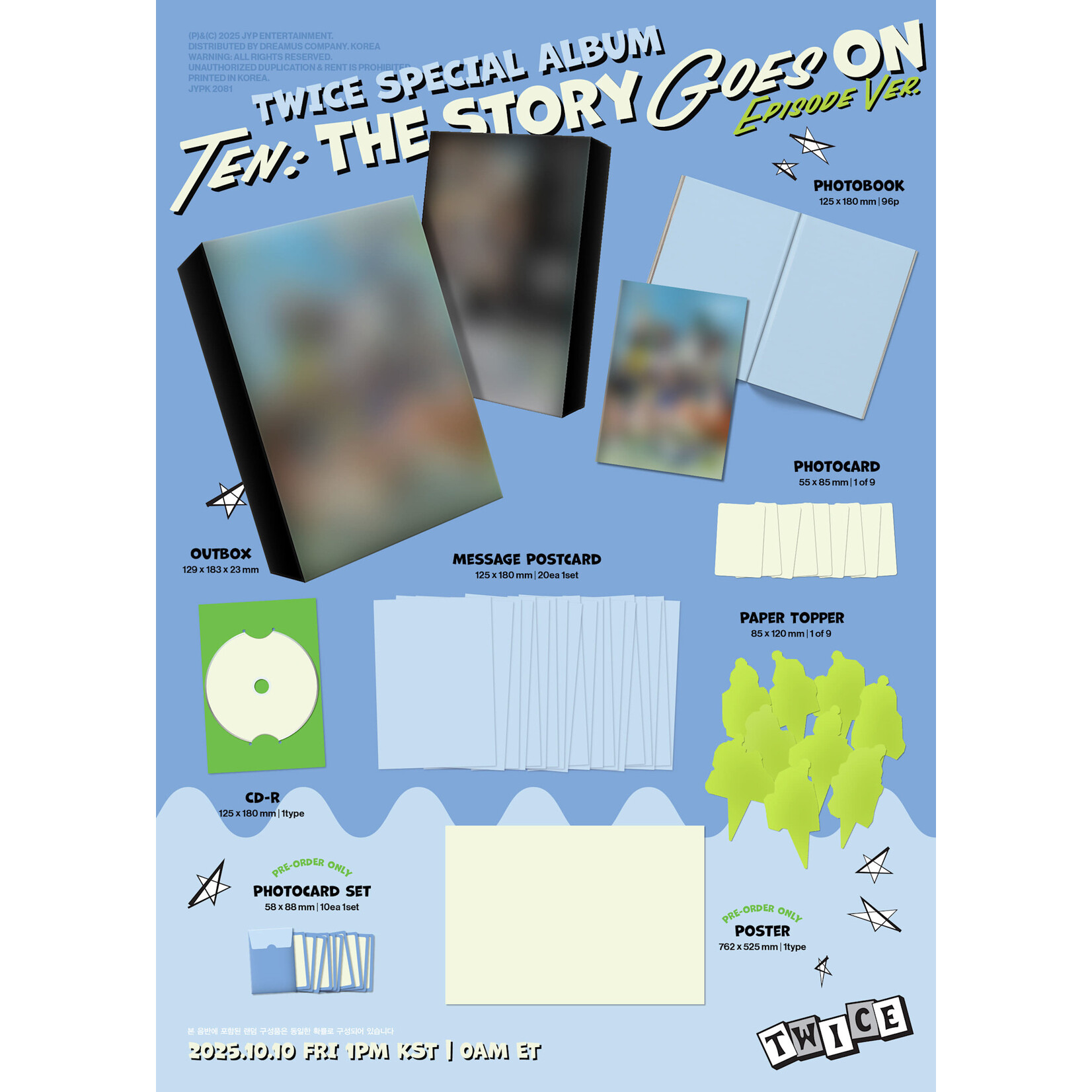 Twice TWICE - TEN: The Story Goes On (EPISODE Ver.) + Random Photocard (BDM)