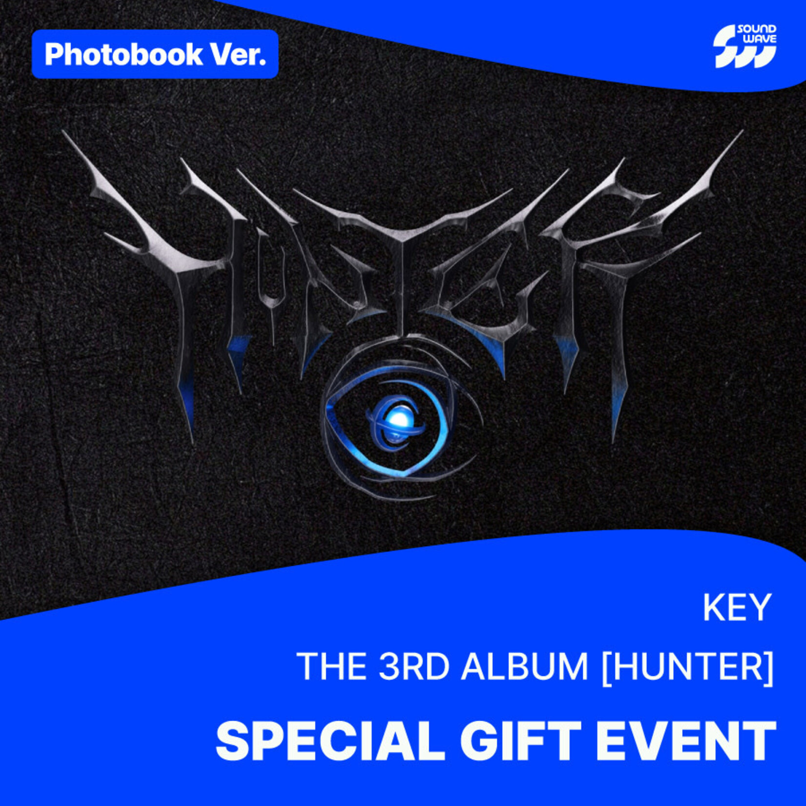 Shinee KEY (SHINee) - 3rd Album [HUNTER] (Photobook Ver.) + Random Photocard (SW)