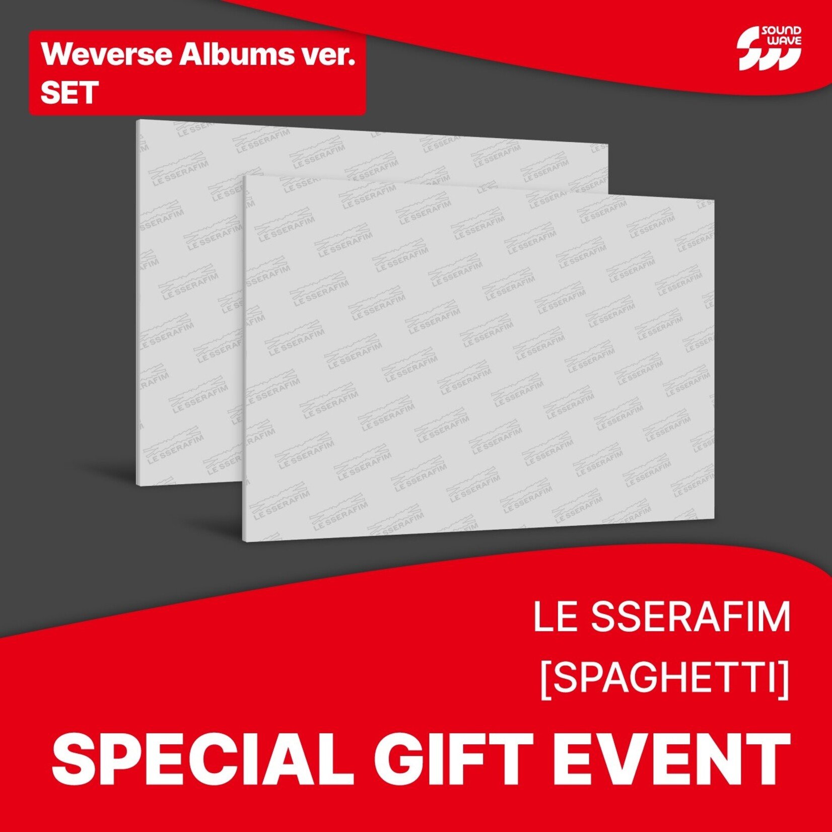 Le Sserafim LE SSERAFIM - 1st Single Album 'SPAGHETTI' (Weverse Albums ver.) + Random Bookmark (SW)